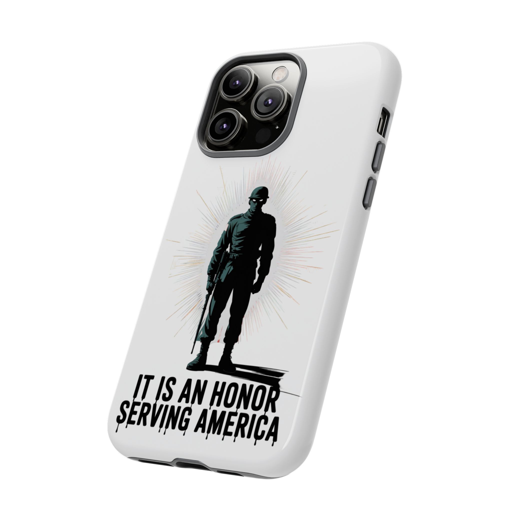 IT IS AN HONOR SERVING AMERICA: Phone Case, Tough Phone Cover for Military Supporters, Patriotic Gift, Veteran Appreciation, Soldier Tribute - Image 26