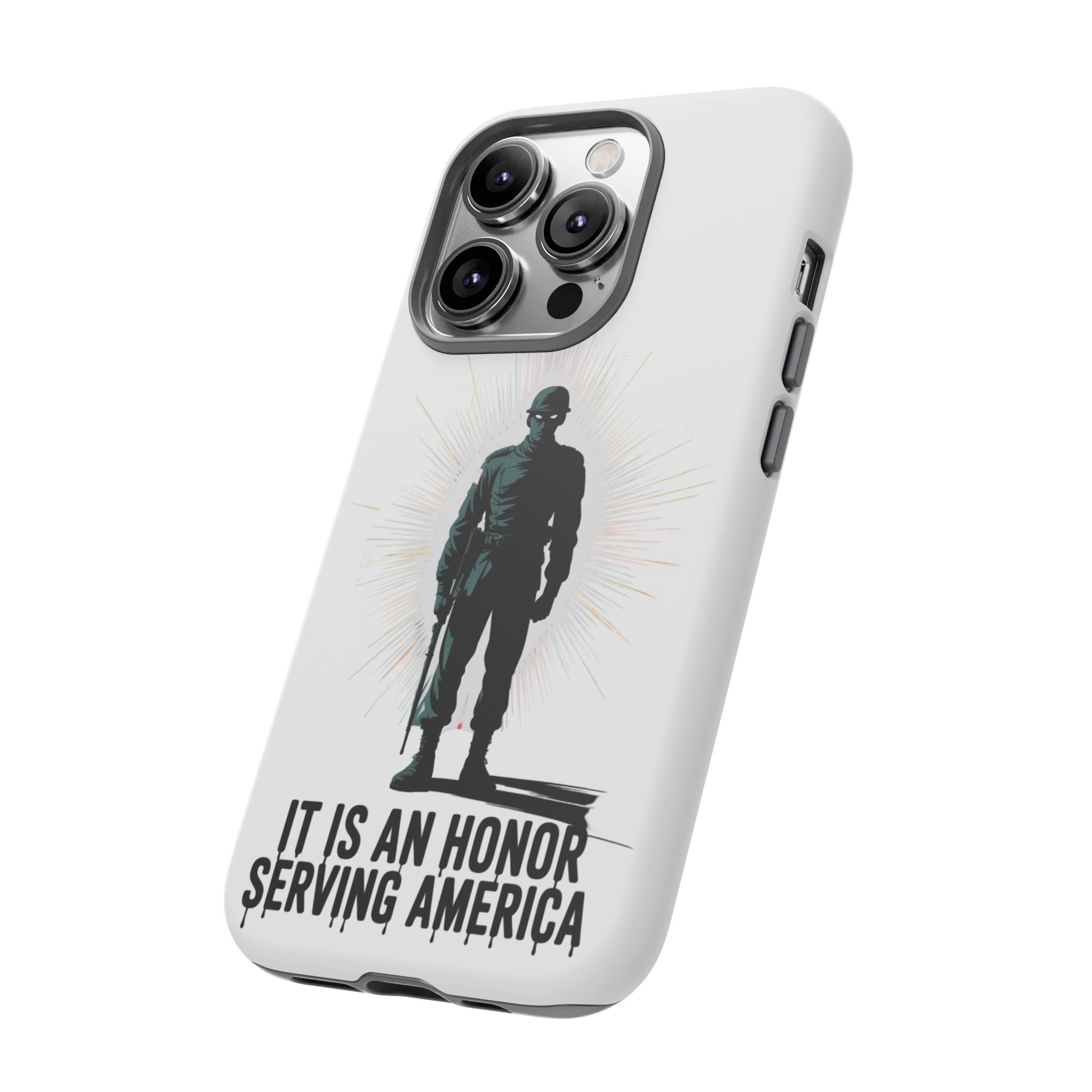IT IS AN HONOR SERVING AMERICA: Phone Case, Tough Phone Cover for Military Supporters, Patriotic Gift, Veteran Appreciation, Soldier Tribute - Image 14