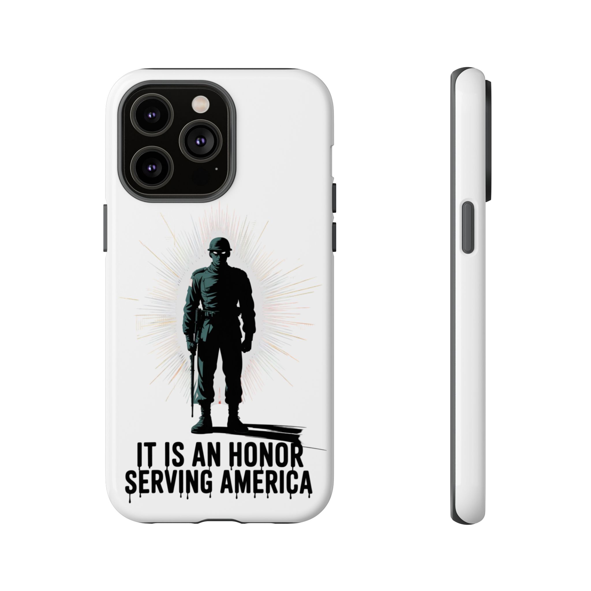 IT IS AN HONOR SERVING AMERICA: Phone Case, Tough Phone Cover for Military Supporters, Patriotic Gift, Veteran Appreciation, Soldier Tribute - Image 25