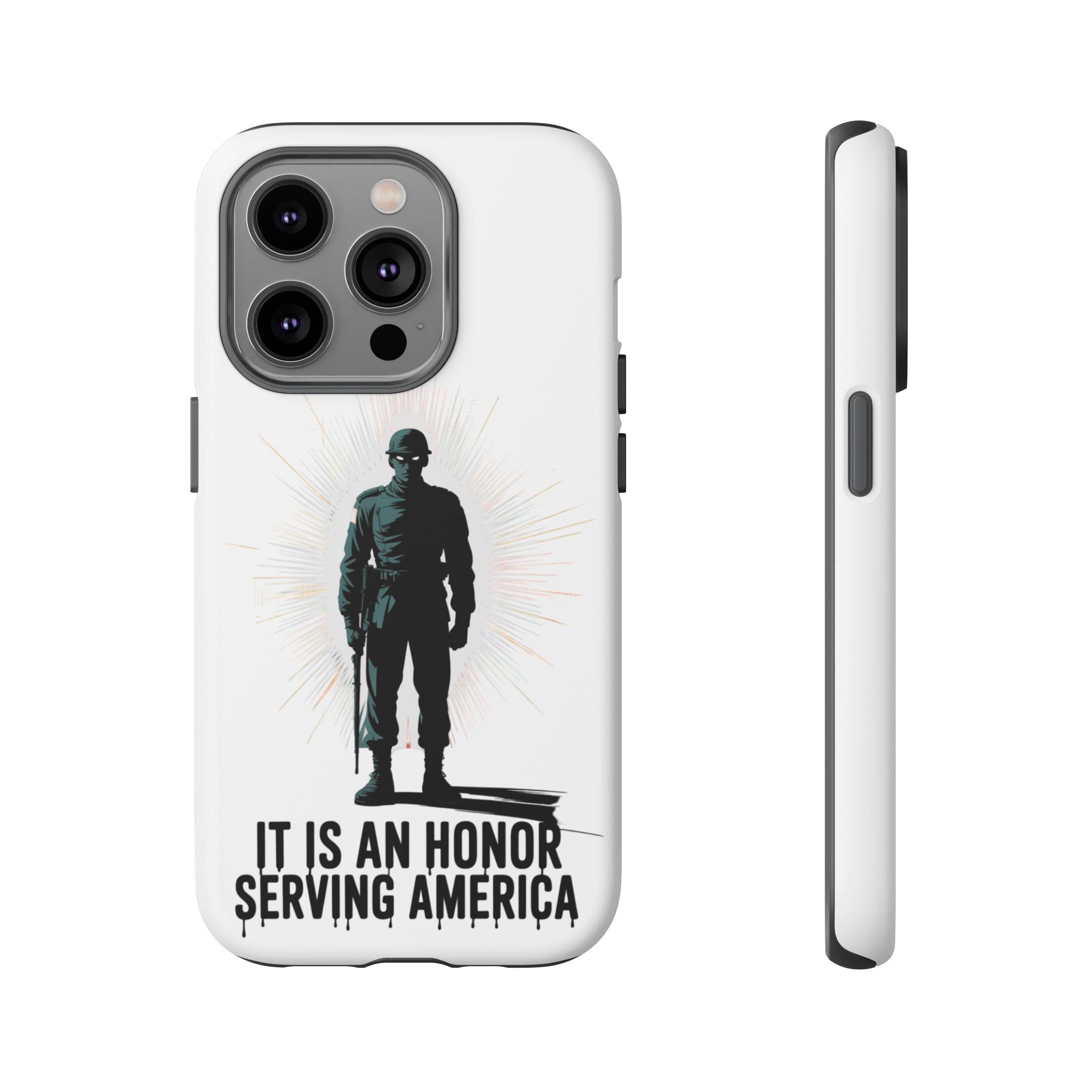 IT IS AN HONOR SERVING AMERICA: Phone Case, Tough Phone Cover for Military Supporters, Patriotic Gift, Veteran Appreciation, Soldier Tribute - Image 13