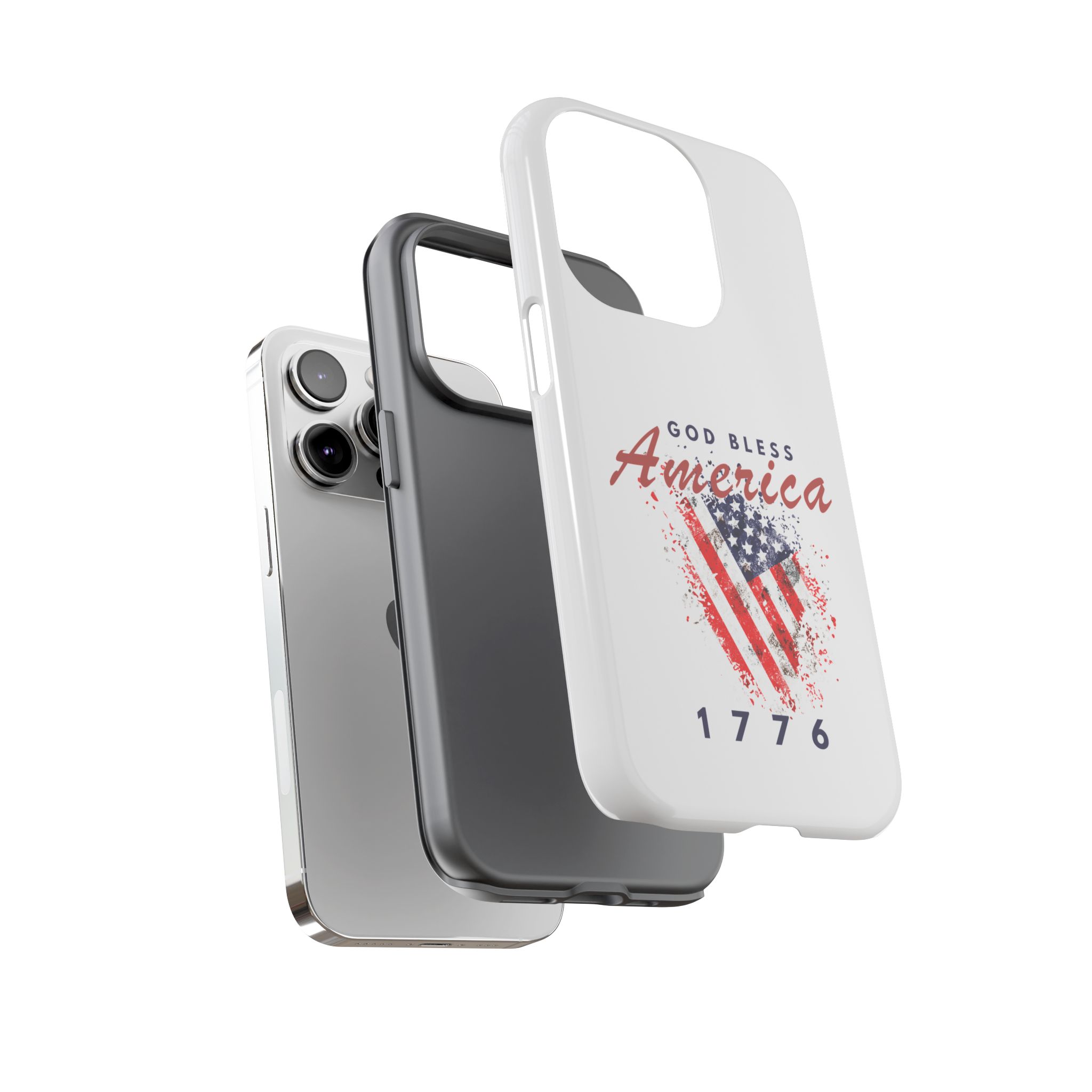 God Bless America Phone Case, Tough Phone Cover for Military Supporters, Patriotic Gift, Veteran Appreciation, Soldier Tribute - Image 11