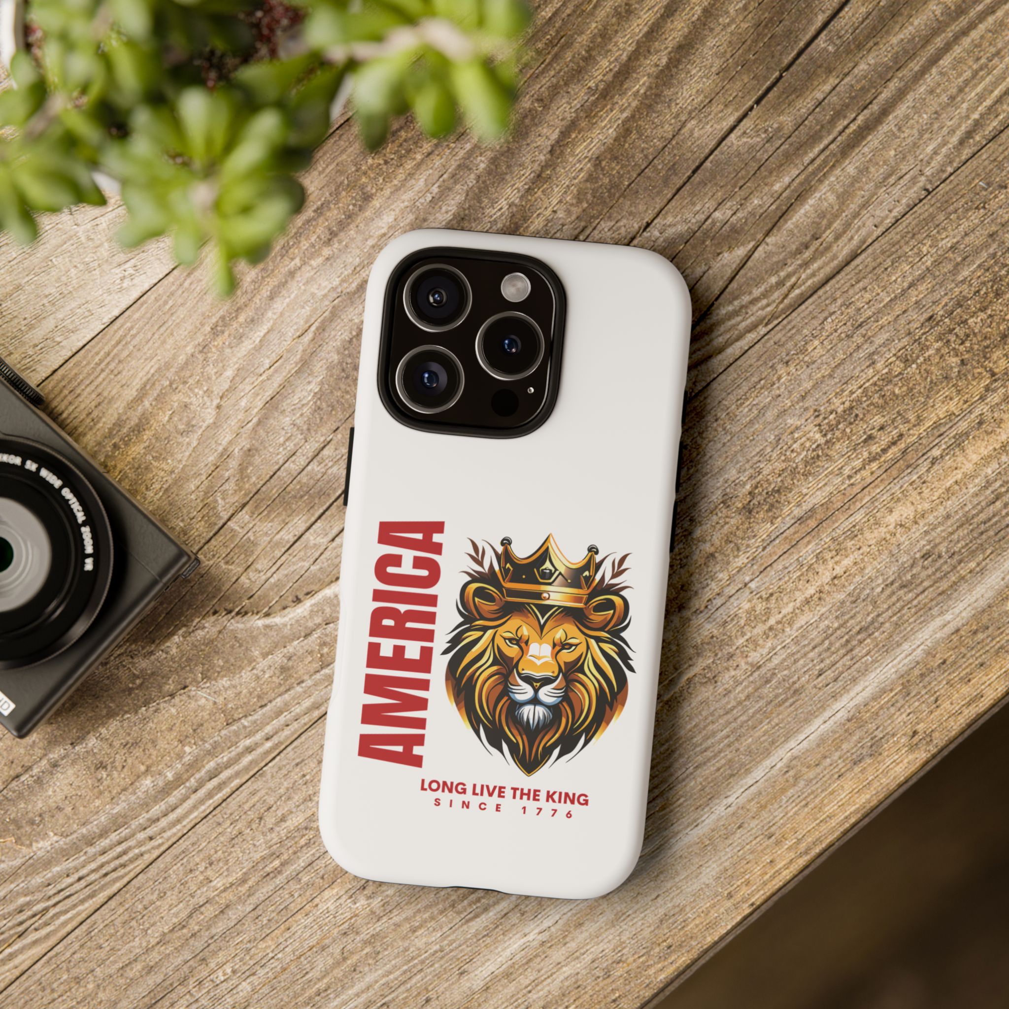 America (long live the king) Phone Case, Tough Phone Cover for Military Supporters, Patriotic Gift, Veteran Appreciation, Soldier Tribute - Image 8