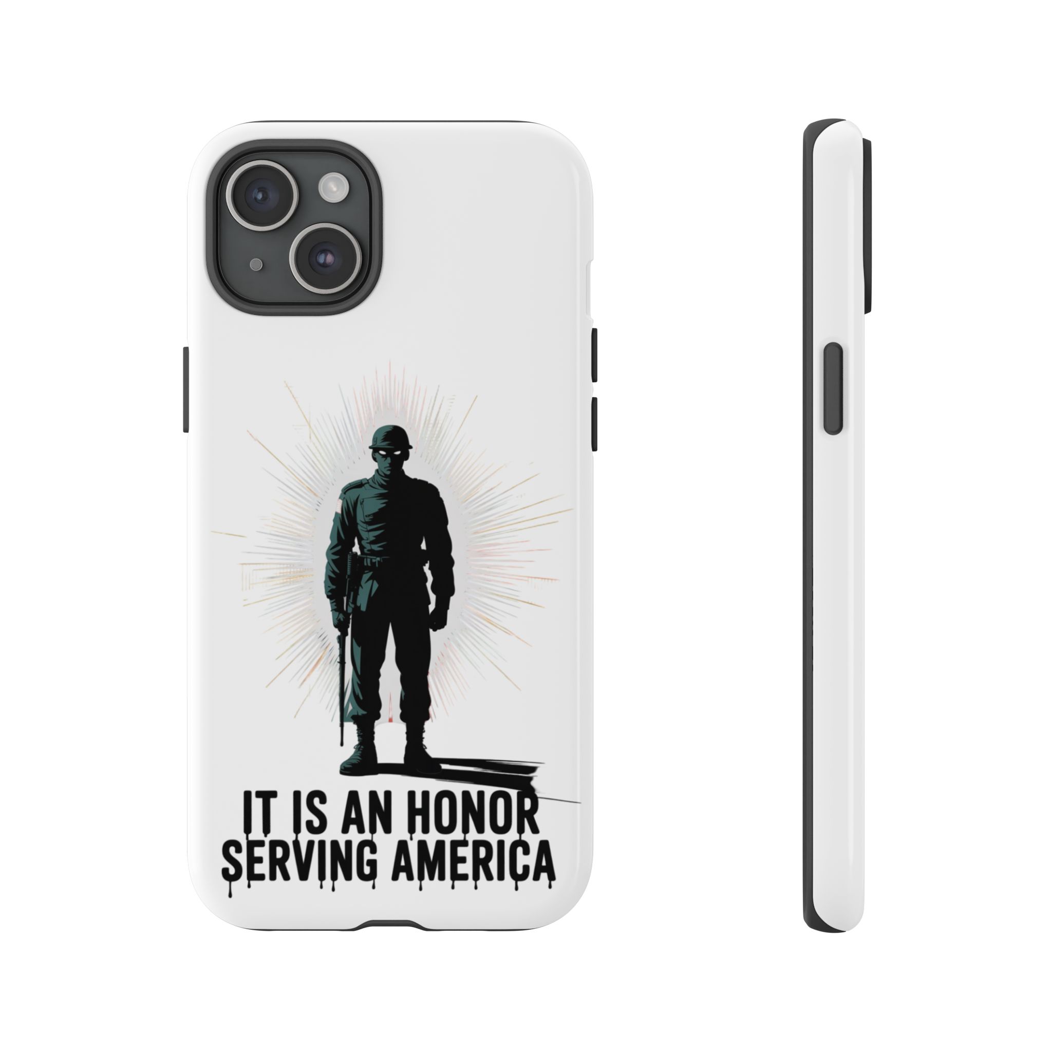 IT IS AN HONOR SERVING AMERICA: Phone Case, Tough Phone Cover for Military Supporters, Patriotic Gift, Veteran Appreciation, Soldier Tribute - Image 39