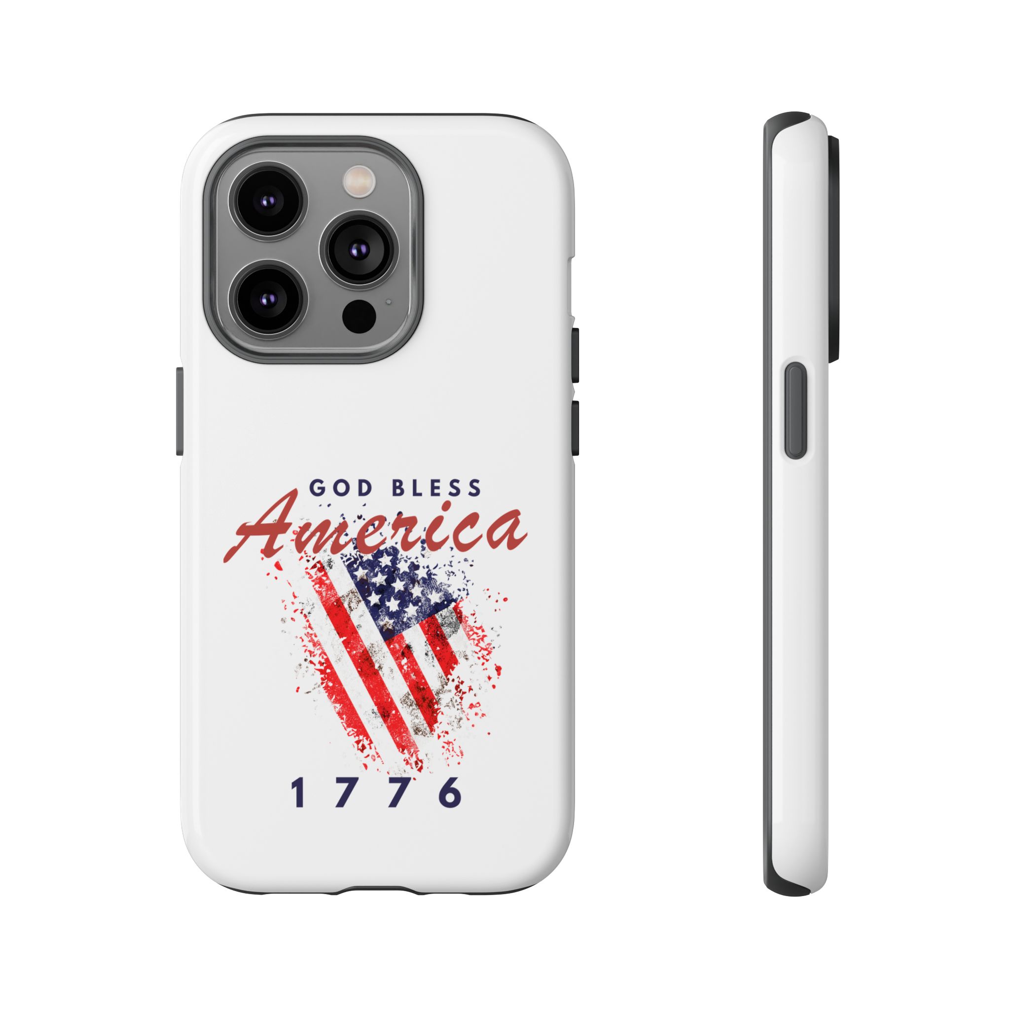 God Bless America Phone Case, Tough Phone Cover for Military Supporters, Patriotic Gift, Veteran Appreciation, Soldier Tribute - Image 9