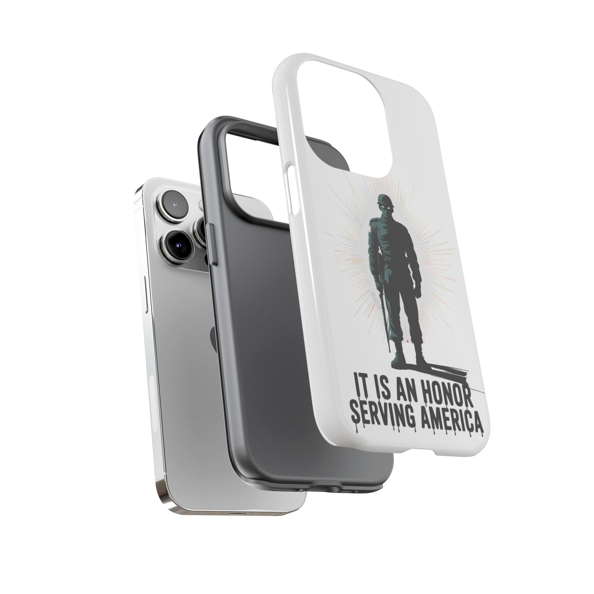 IT IS AN HONOR SERVING AMERICA: Phone Case, Tough Phone Cover for Military Supporters, Patriotic Gift, Veteran Appreciation, Soldier Tribute - Image 11