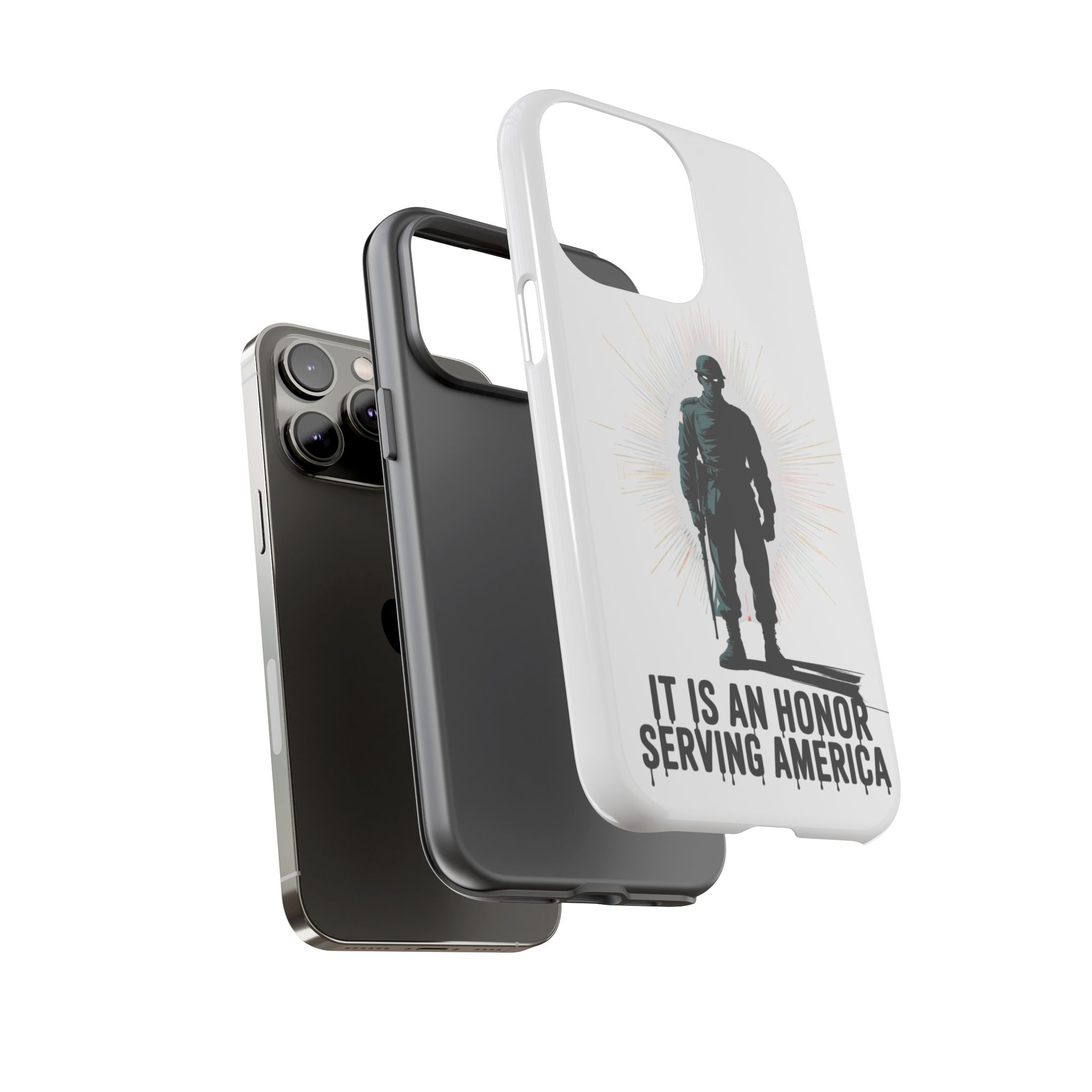 IT IS AN HONOR SERVING AMERICA: Phone Case, Tough Phone Cover for Military Supporters, Patriotic Gift, Veteran Appreciation, Soldier Tribute - Image 27