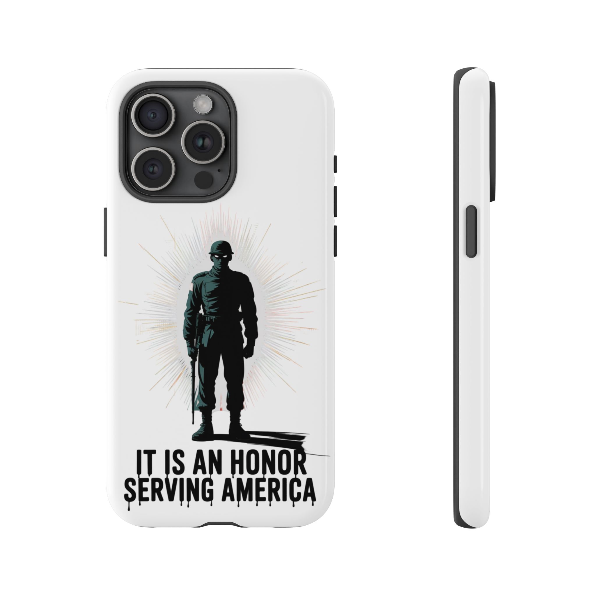 IT IS AN HONOR SERVING AMERICA: Phone Case, Tough Phone Cover for Military Supporters, Patriotic Gift, Veteran Appreciation, Soldier Tribute - Image 51