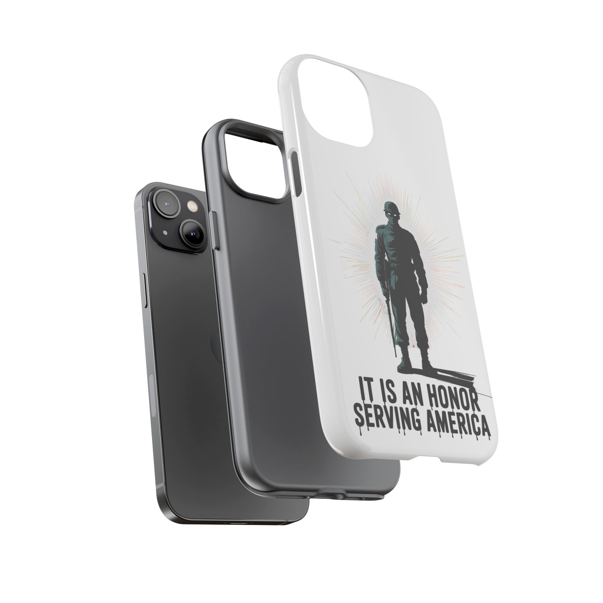 IT IS AN HONOR SERVING AMERICA: Phone Case, Tough Phone Cover for Military Supporters, Patriotic Gift, Veteran Appreciation, Soldier Tribute - Image 19