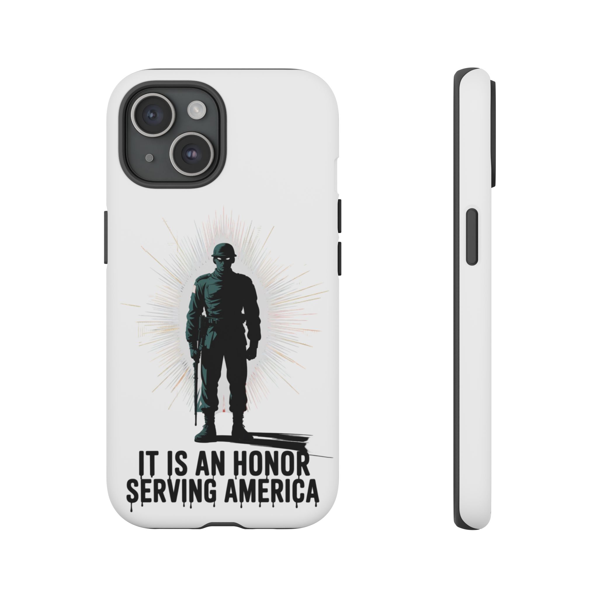 IT IS AN HONOR SERVING AMERICA: Phone Case, Tough Phone Cover for Military Supporters, Patriotic Gift, Veteran Appreciation, Soldier Tribute - Image 36