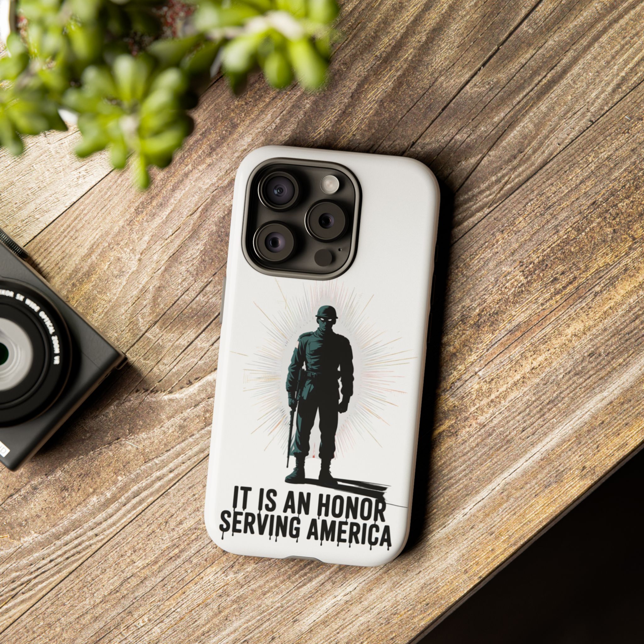 IT IS AN HONOR SERVING AMERICA: Phone Case, Tough Phone Cover for Military Supporters, Patriotic Gift, Veteran Appreciation, Soldier Tribute - Image 47