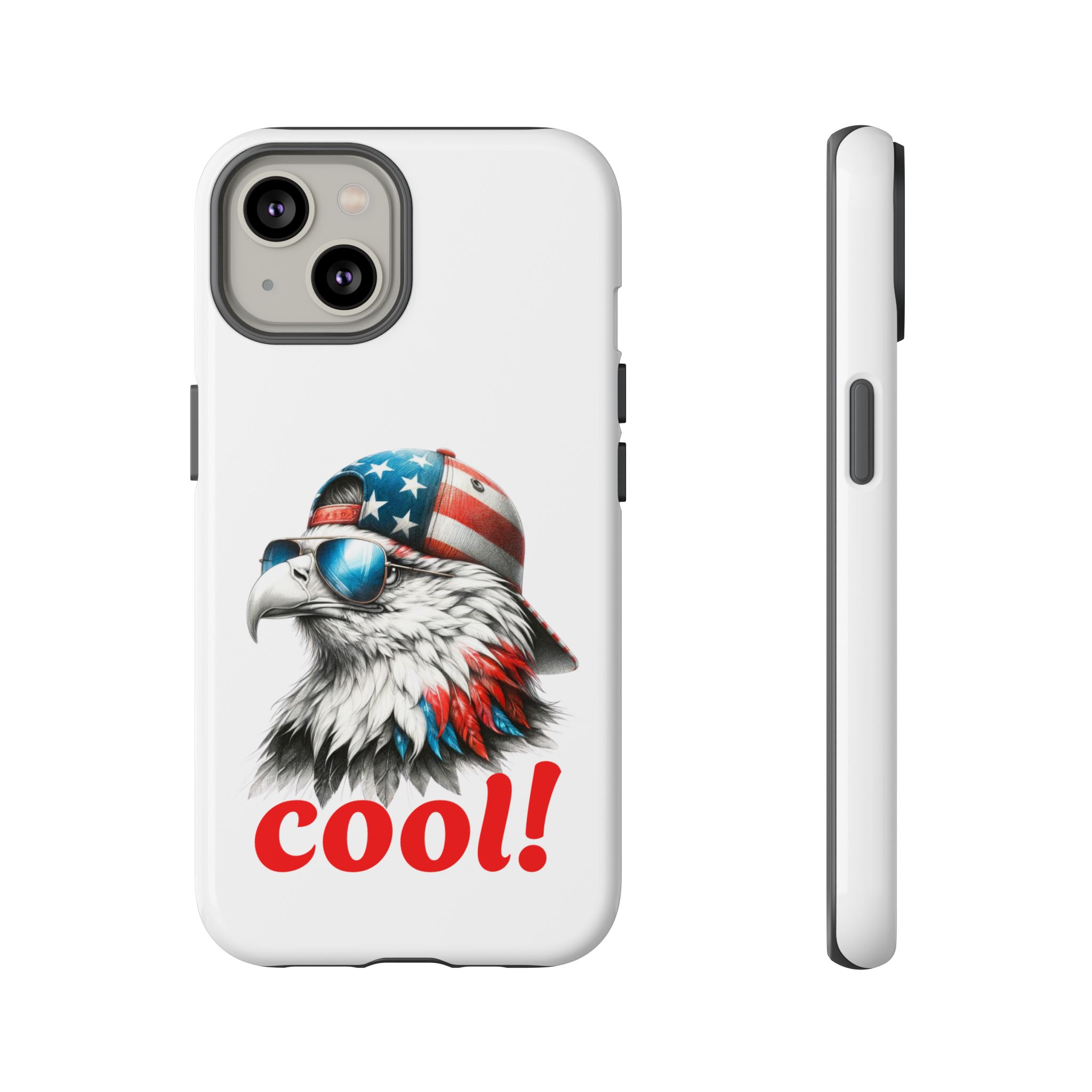 America cool! Phone Case, Tough Phone Cover for Military Supporters, Patriotic Gift, Veteran Appreciation, Soldier Tribute