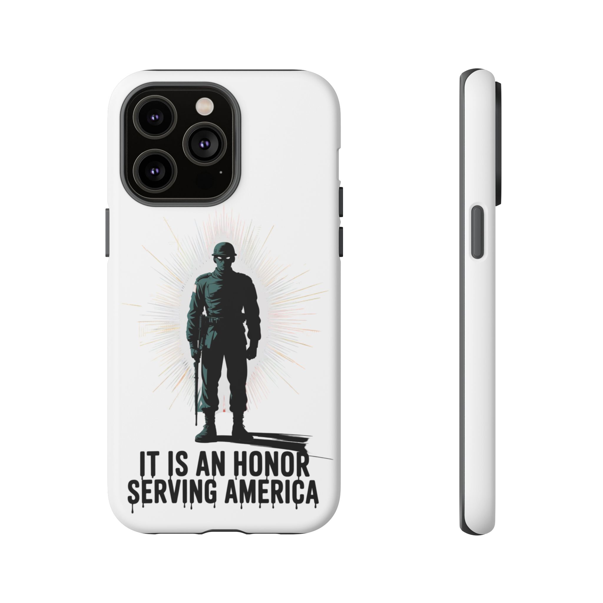 IT IS AN HONOR SERVING AMERICA: Phone Case, Tough Phone Cover for Military Supporters, Patriotic Gift, Veteran Appreciation, Soldier Tribute - Image 29