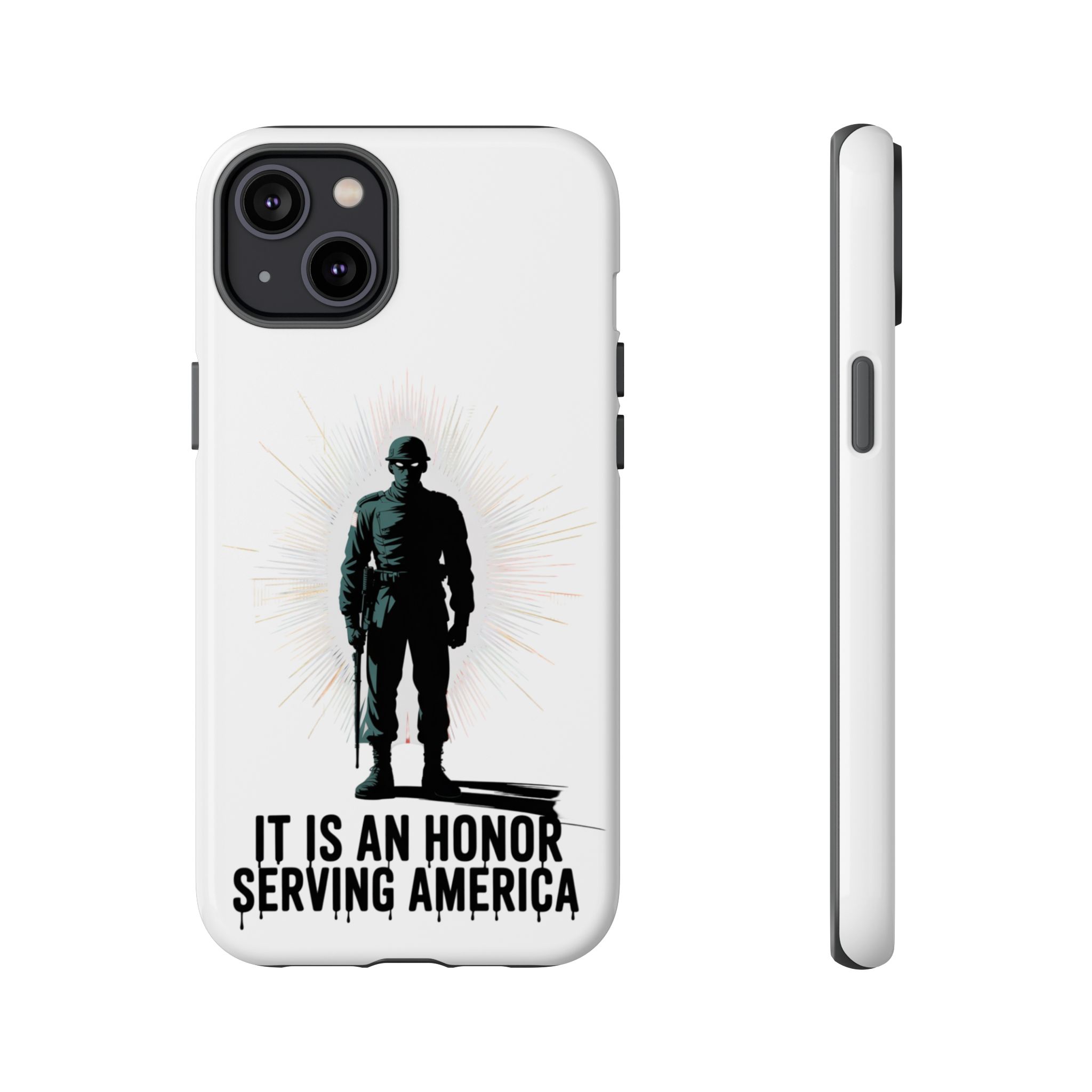 IT IS AN HONOR SERVING AMERICA: Phone Case, Tough Phone Cover for Military Supporters, Patriotic Gift, Veteran Appreciation, Soldier Tribute - Image 17