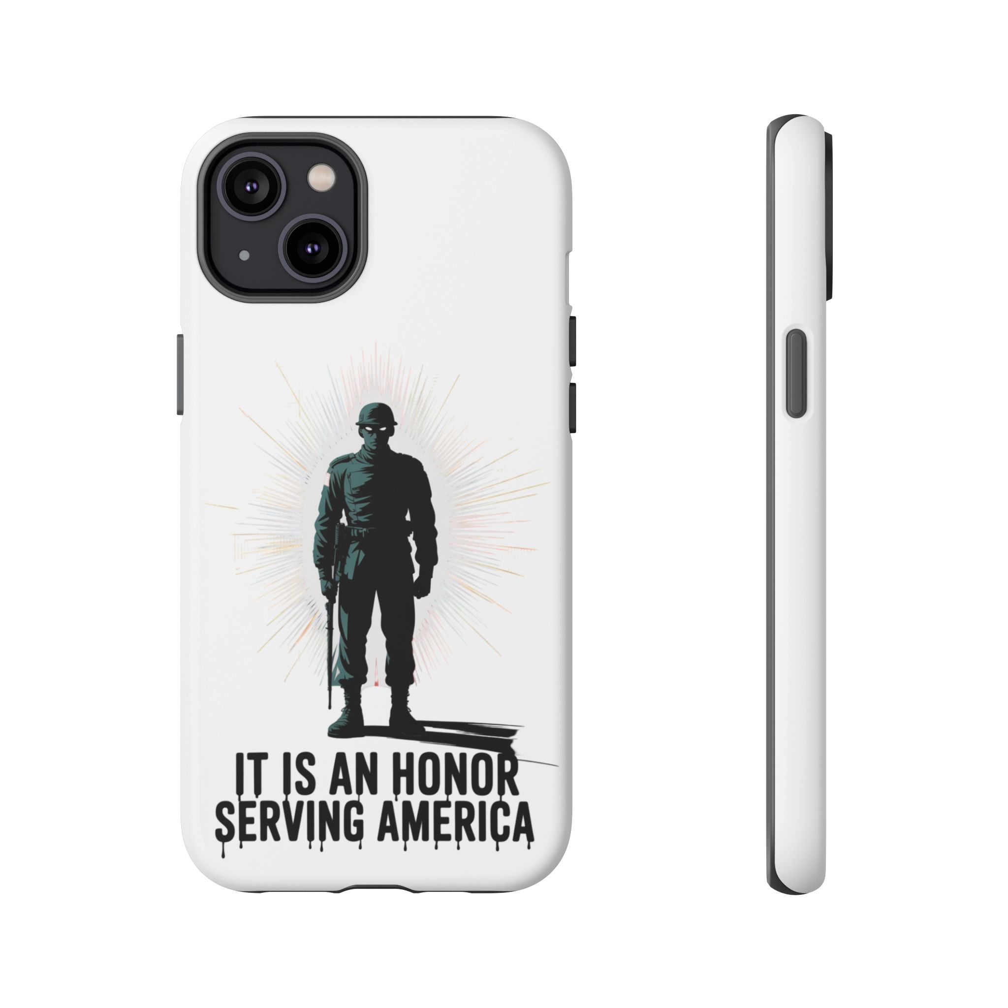 IT IS AN HONOR SERVING AMERICA: Phone Case, Tough Phone Cover for Military Supporters, Patriotic Gift, Veteran Appreciation, Soldier Tribute - Image 21
