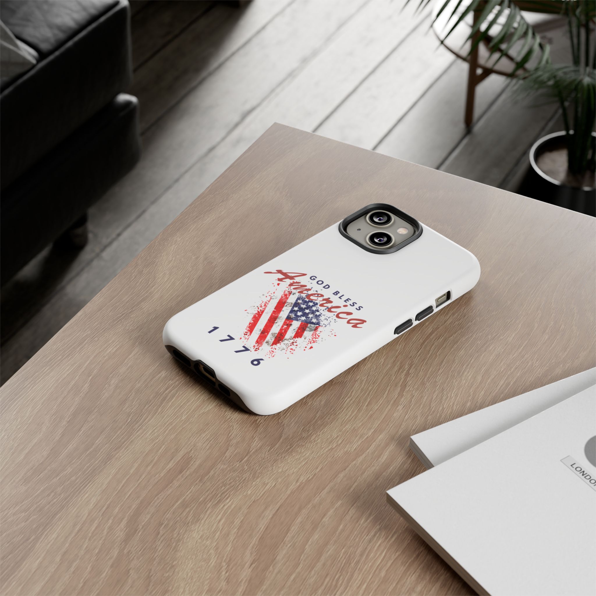 God Bless America Phone Case, Tough Phone Cover for Military Supporters, Patriotic Gift, Veteran Appreciation, Soldier Tribute - Image 8