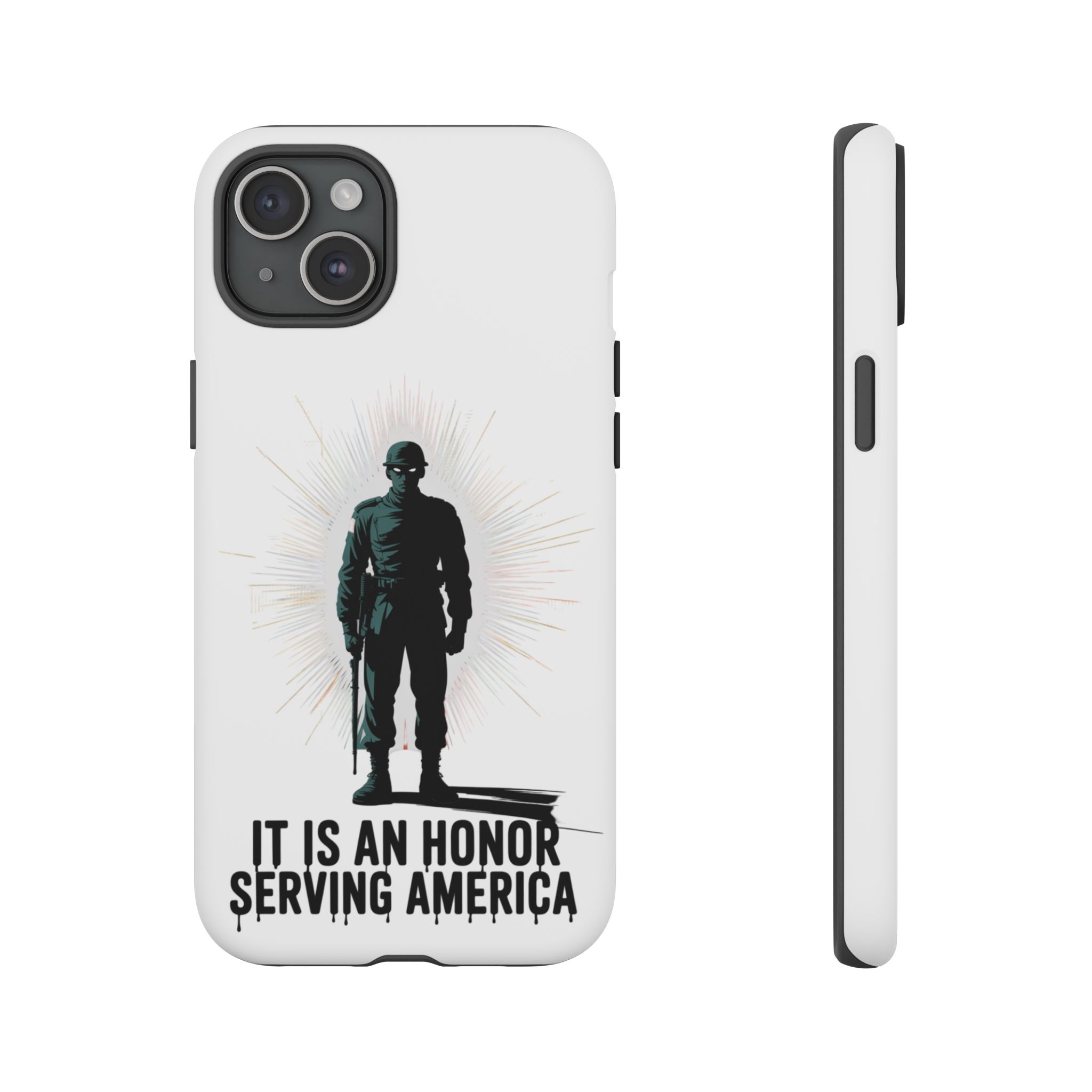 IT IS AN HONOR SERVING AMERICA: Phone Case, Tough Phone Cover for Military Supporters, Patriotic Gift, Veteran Appreciation, Soldier Tribute - Image 42