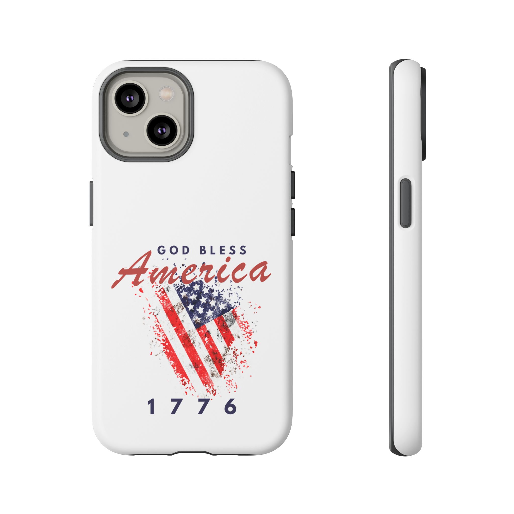 God Bless America Phone Case, Tough Phone Cover for Military Supporters, Patriotic Gift, Veteran Appreciation, Soldier Tribute - Image 5