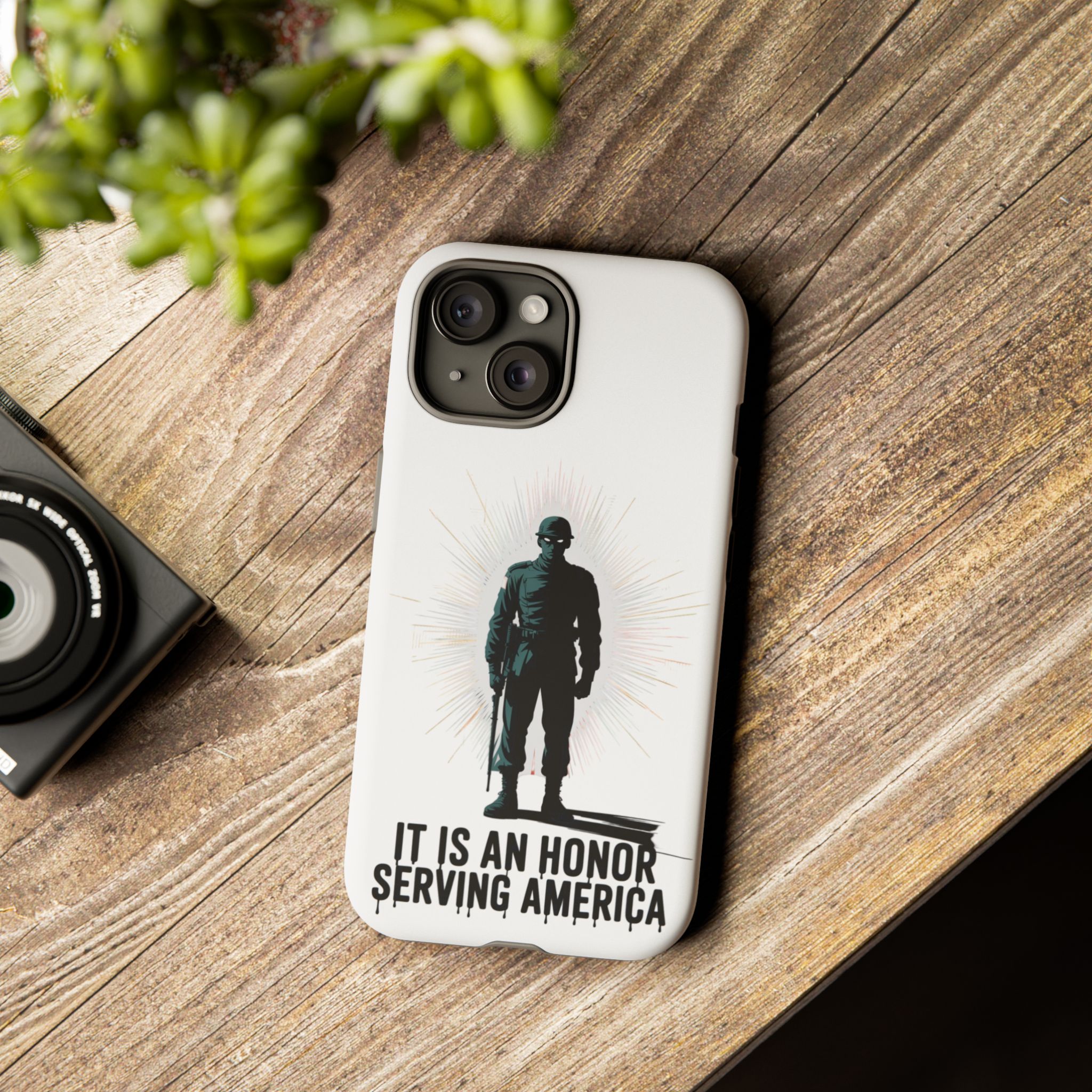 IT IS AN HONOR SERVING AMERICA: Phone Case, Tough Phone Cover for Military Supporters, Patriotic Gift, Veteran Appreciation, Soldier Tribute - Image 38
