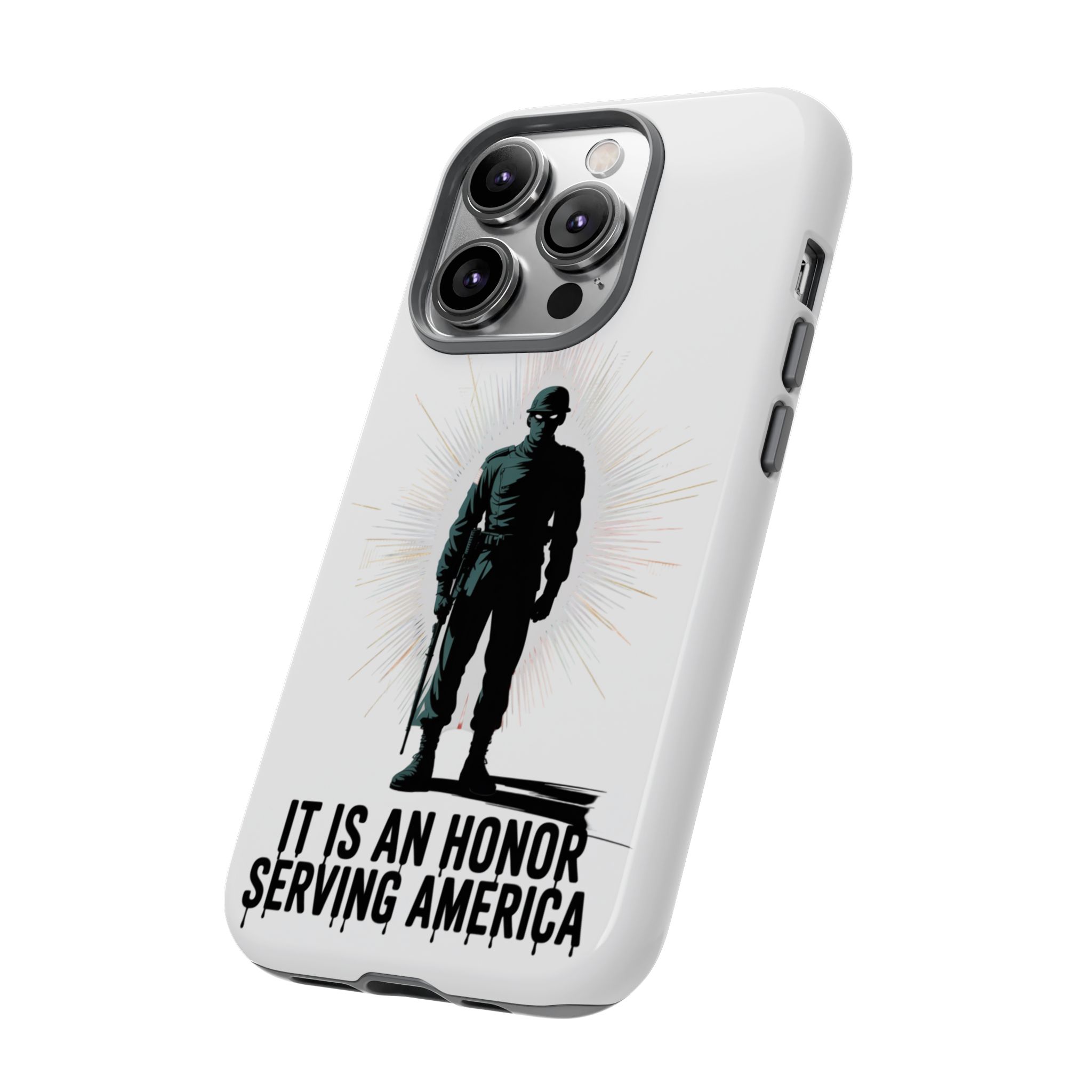 IT IS AN HONOR SERVING AMERICA: Phone Case, Tough Phone Cover for Military Supporters, Patriotic Gift, Veteran Appreciation, Soldier Tribute - Image 10