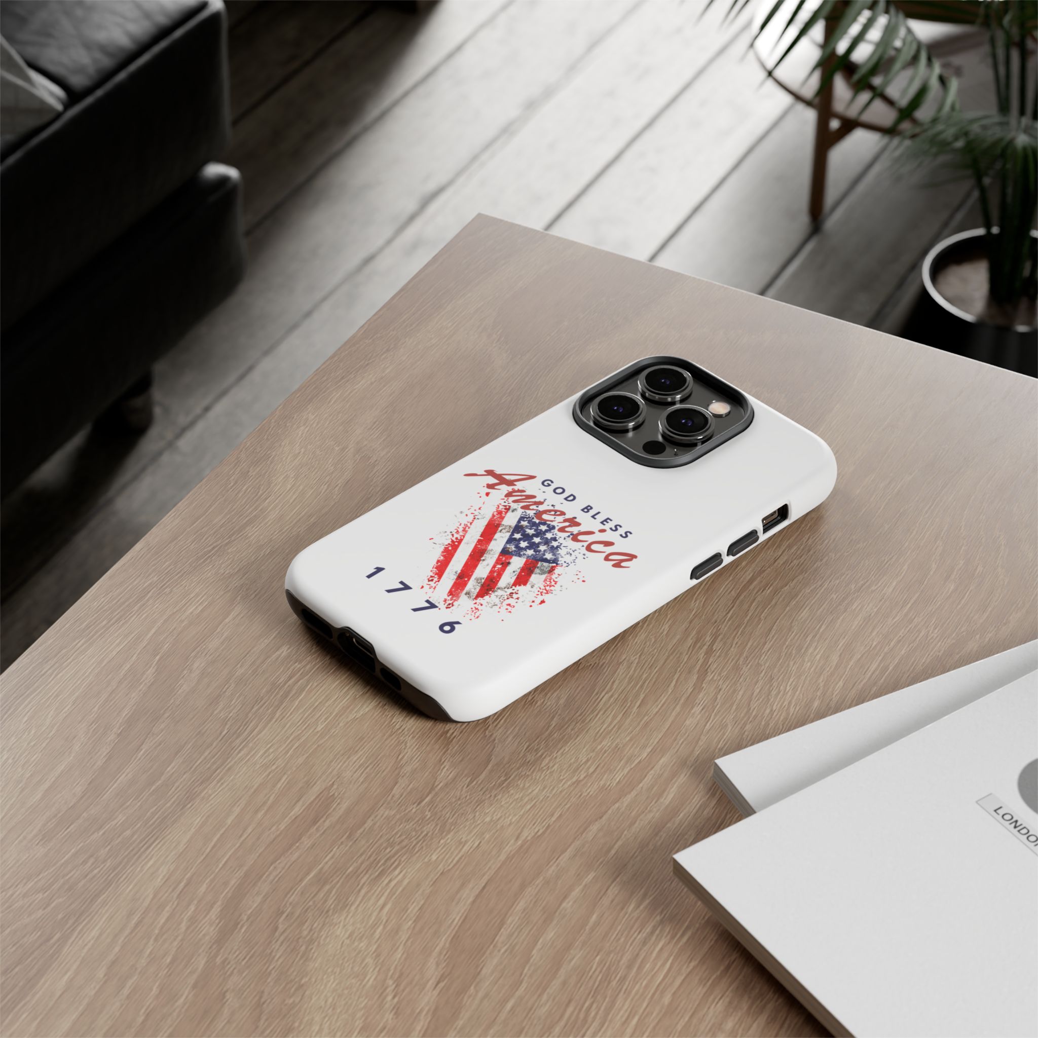 God Bless America Phone Case, Tough Phone Cover for Military Supporters, Patriotic Gift, Veteran Appreciation, Soldier Tribute - Image 16