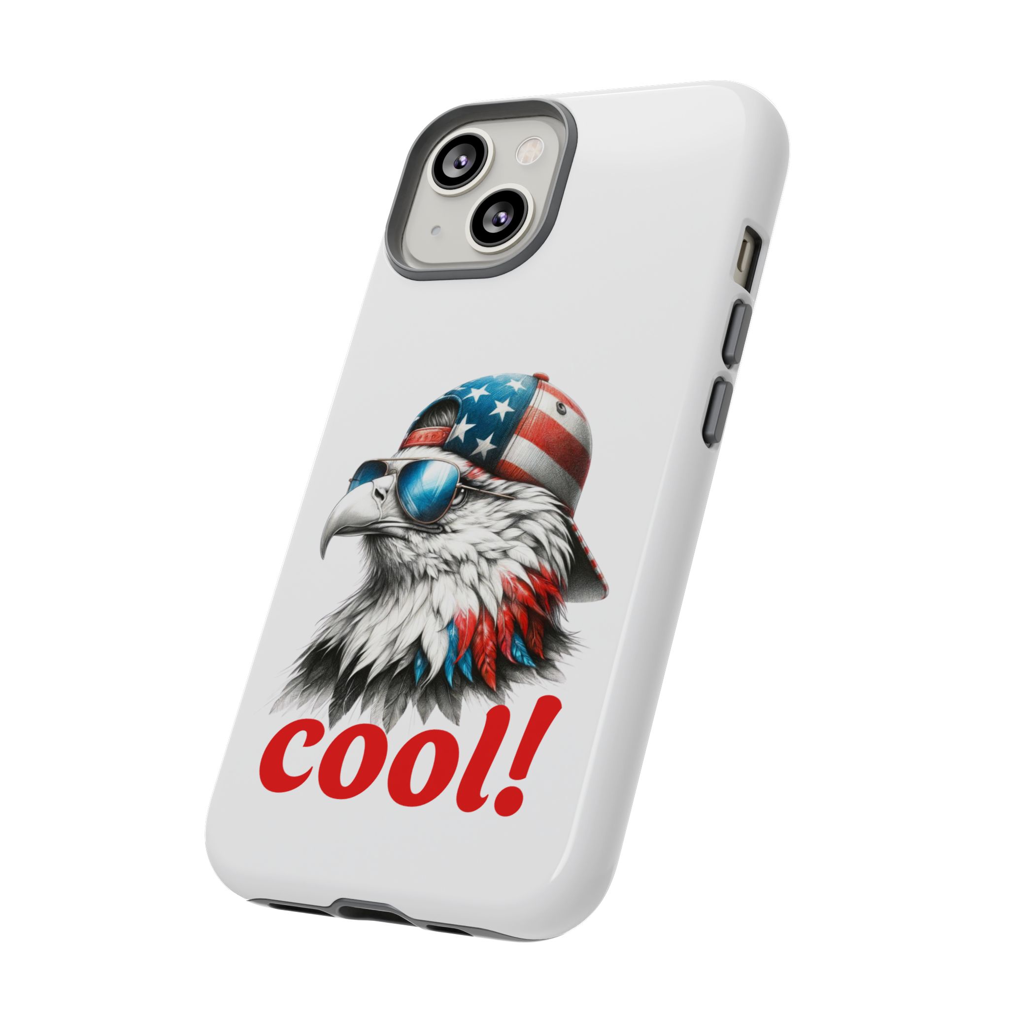America cool!  Phone Case, Tough Phone Cover for Military Supporters, Patriotic Gift, Veteran Appreciation, Soldier Tribute