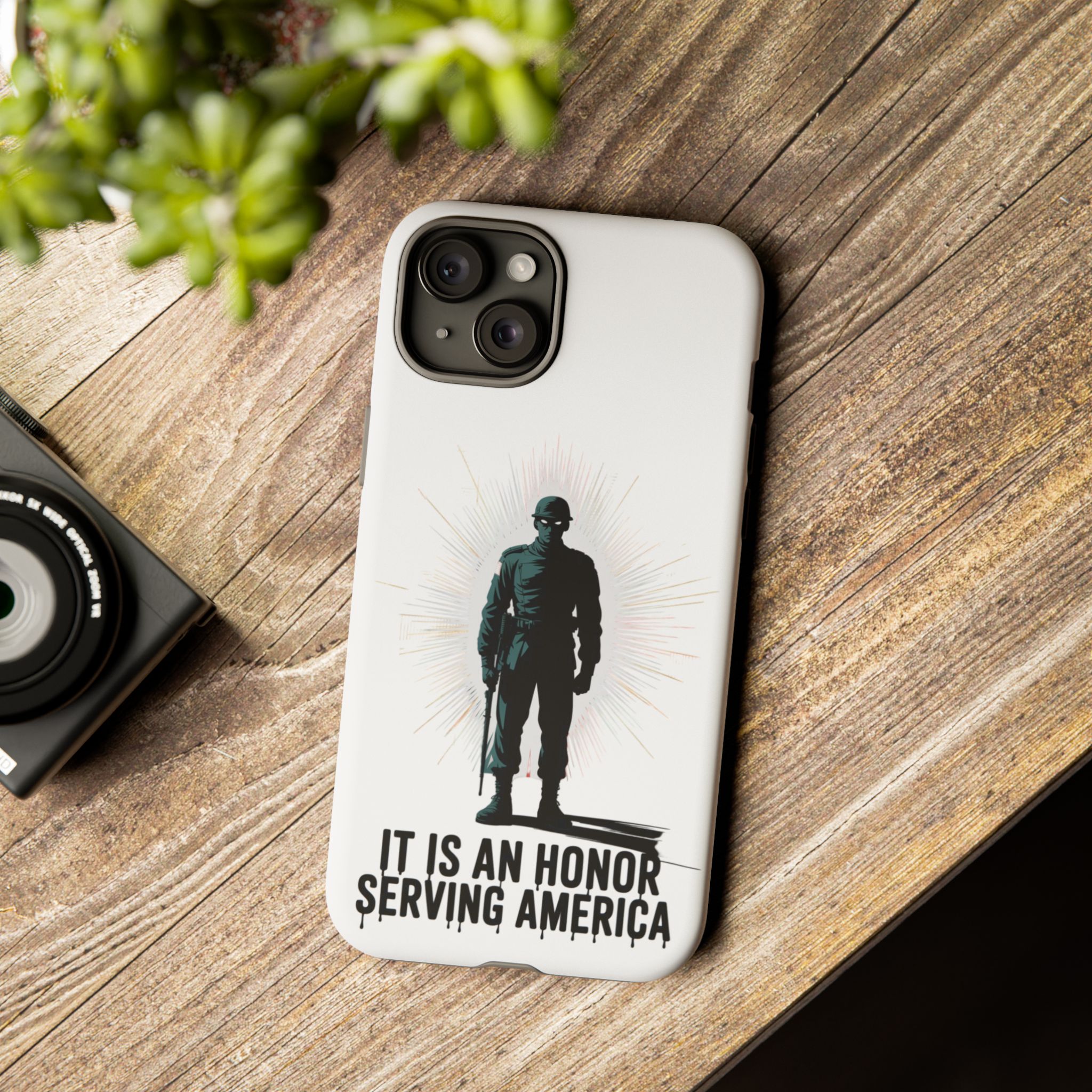 IT IS AN HONOR SERVING AMERICA: Phone Case, Tough Phone Cover for Military Supporters, Patriotic Gift, Veteran Appreciation, Soldier Tribute - Image 44
