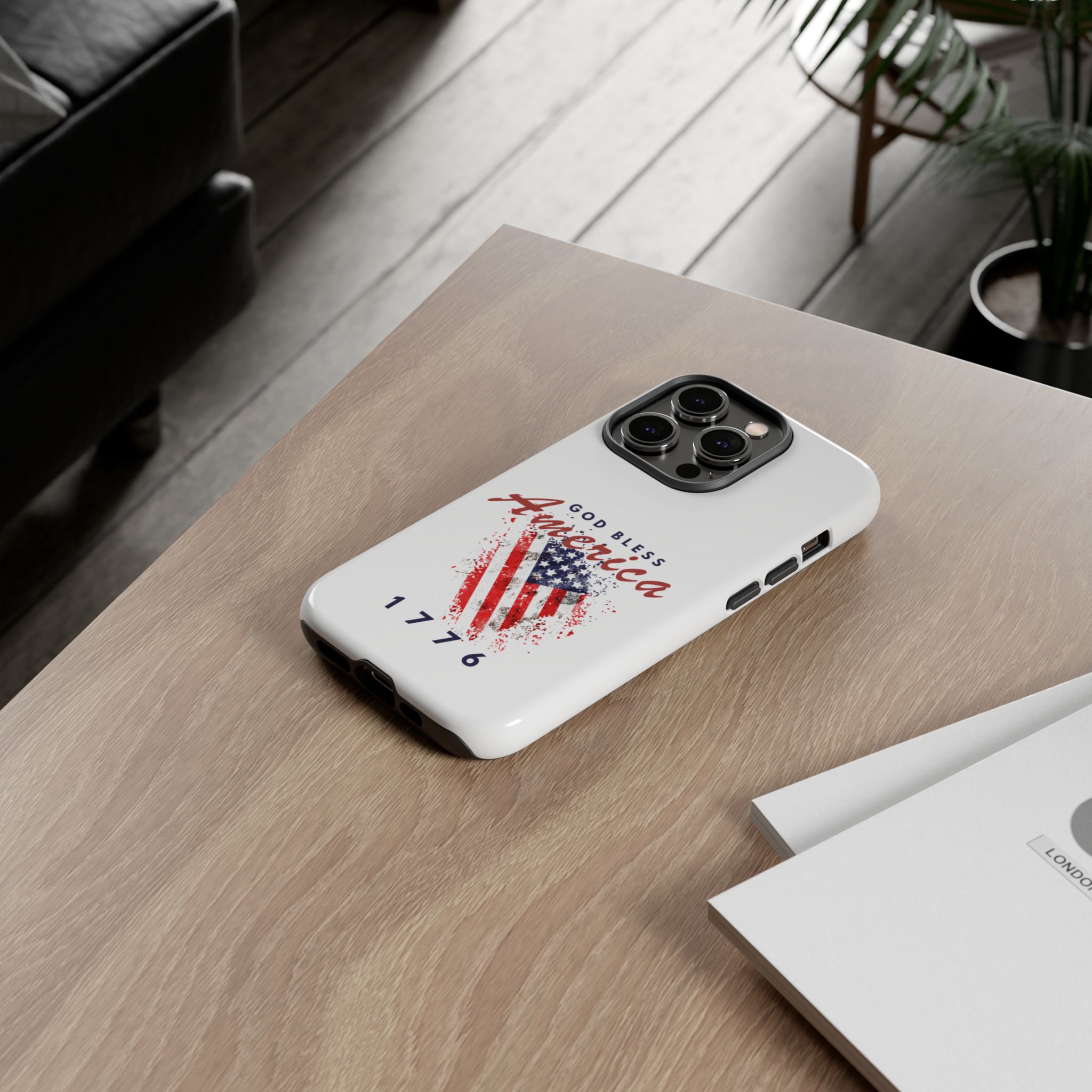 God Bless America Phone Case, Tough Phone Cover for Military Supporters, Patriotic Gift, Veteran Appreciation, Soldier Tribute - Image 12
