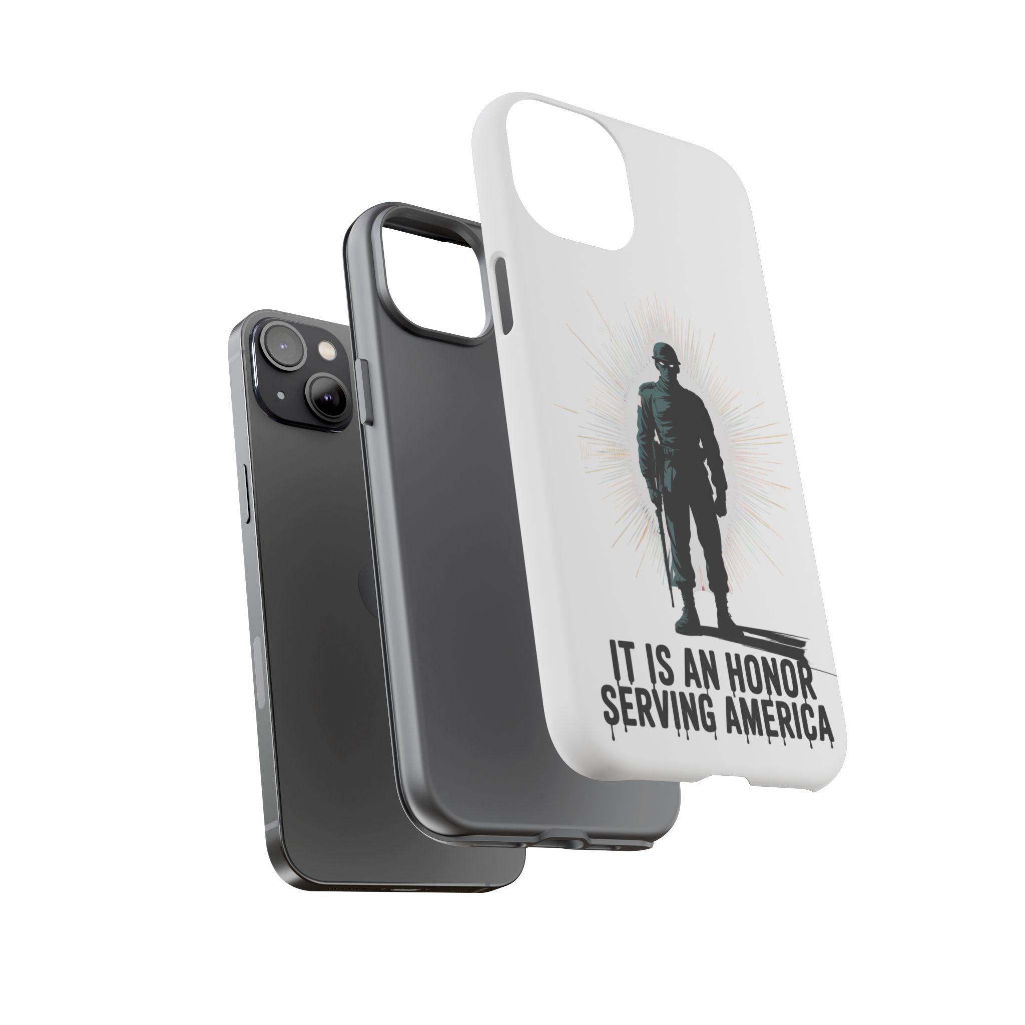 IT IS AN HONOR SERVING AMERICA: Phone Case, Tough Phone Cover for Military Supporters, Patriotic Gift, Veteran Appreciation, Soldier Tribute - Image 23