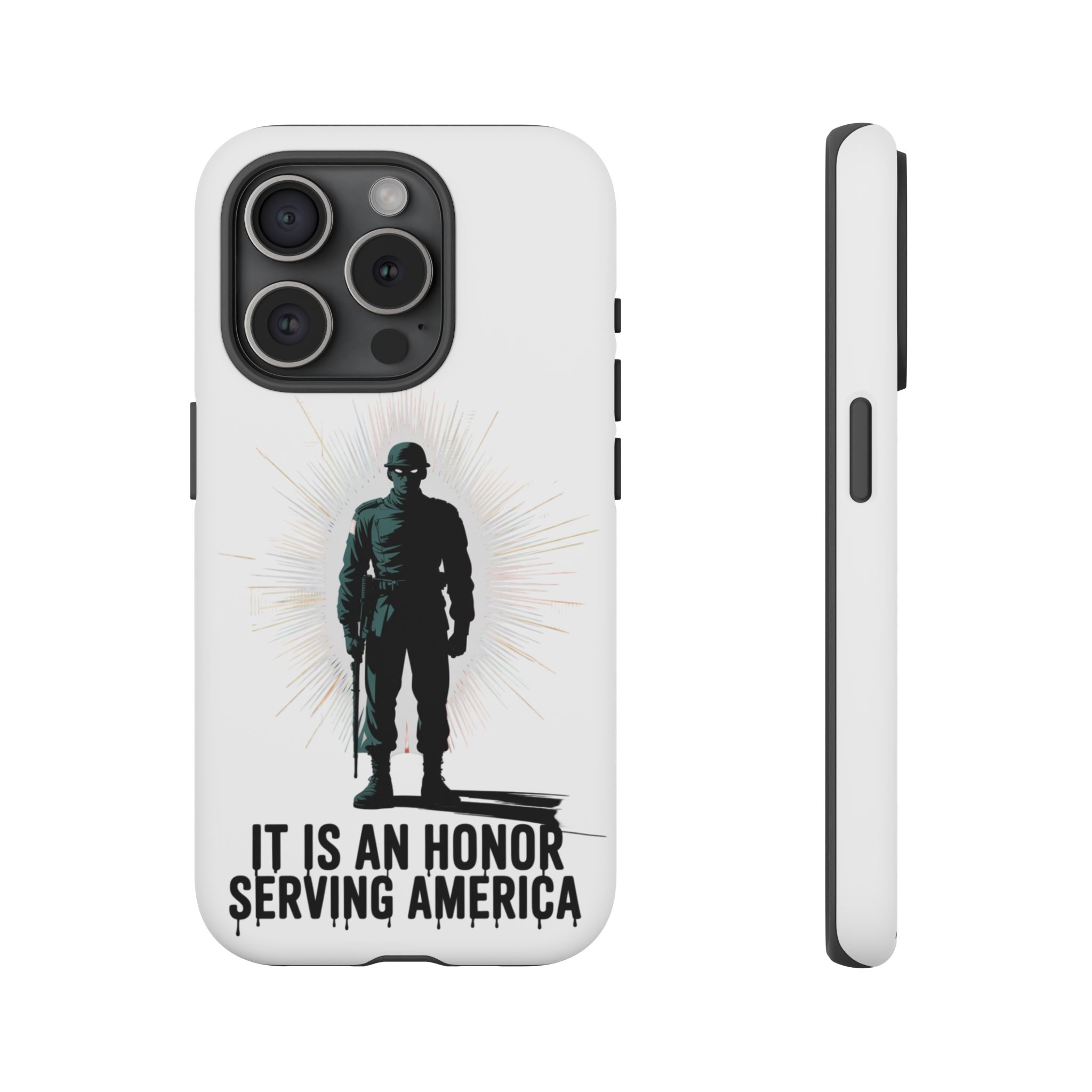 IT IS AN HONOR SERVING AMERICA: Phone Case, Tough Phone Cover for Military Supporters, Patriotic Gift, Veteran Appreciation, Soldier Tribute - Image 48