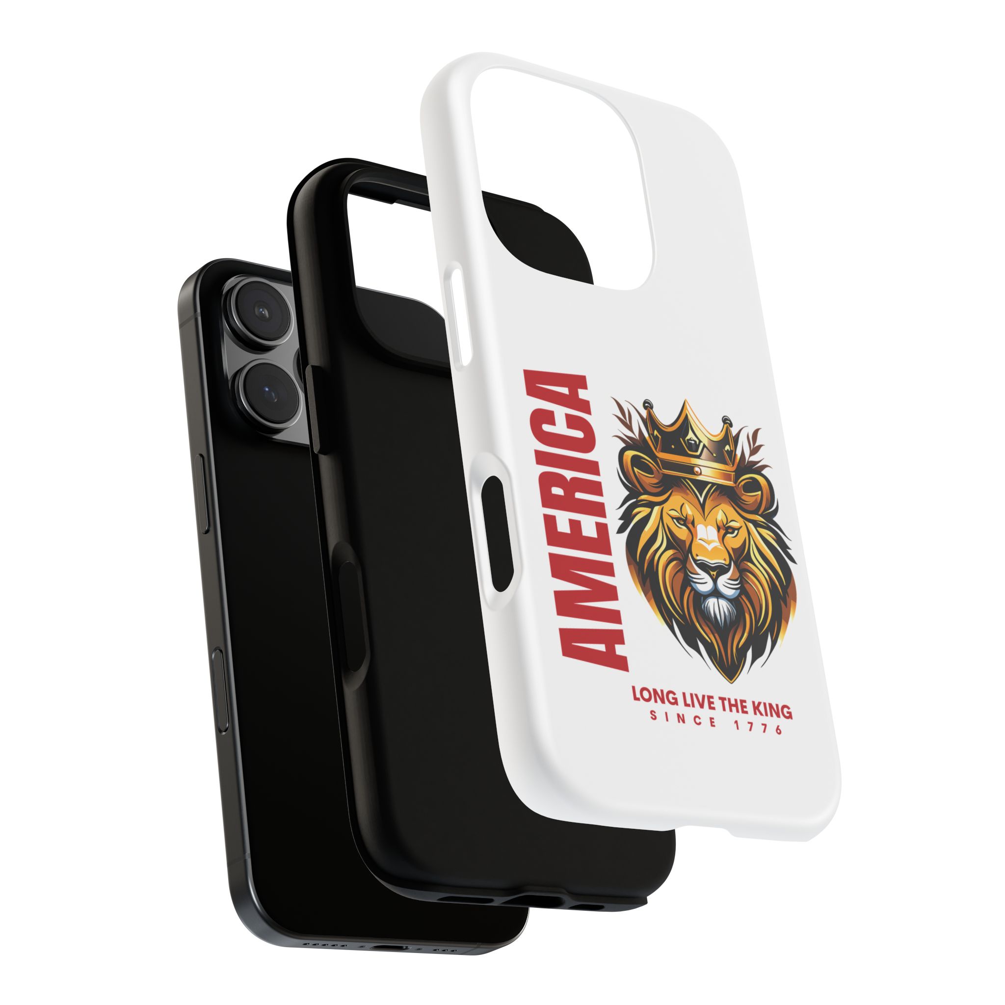 America (long live the king) Phone Case, Tough Phone Cover for Military Supporters, Patriotic Gift, Veteran Appreciation, Soldier Tribute - Image 7