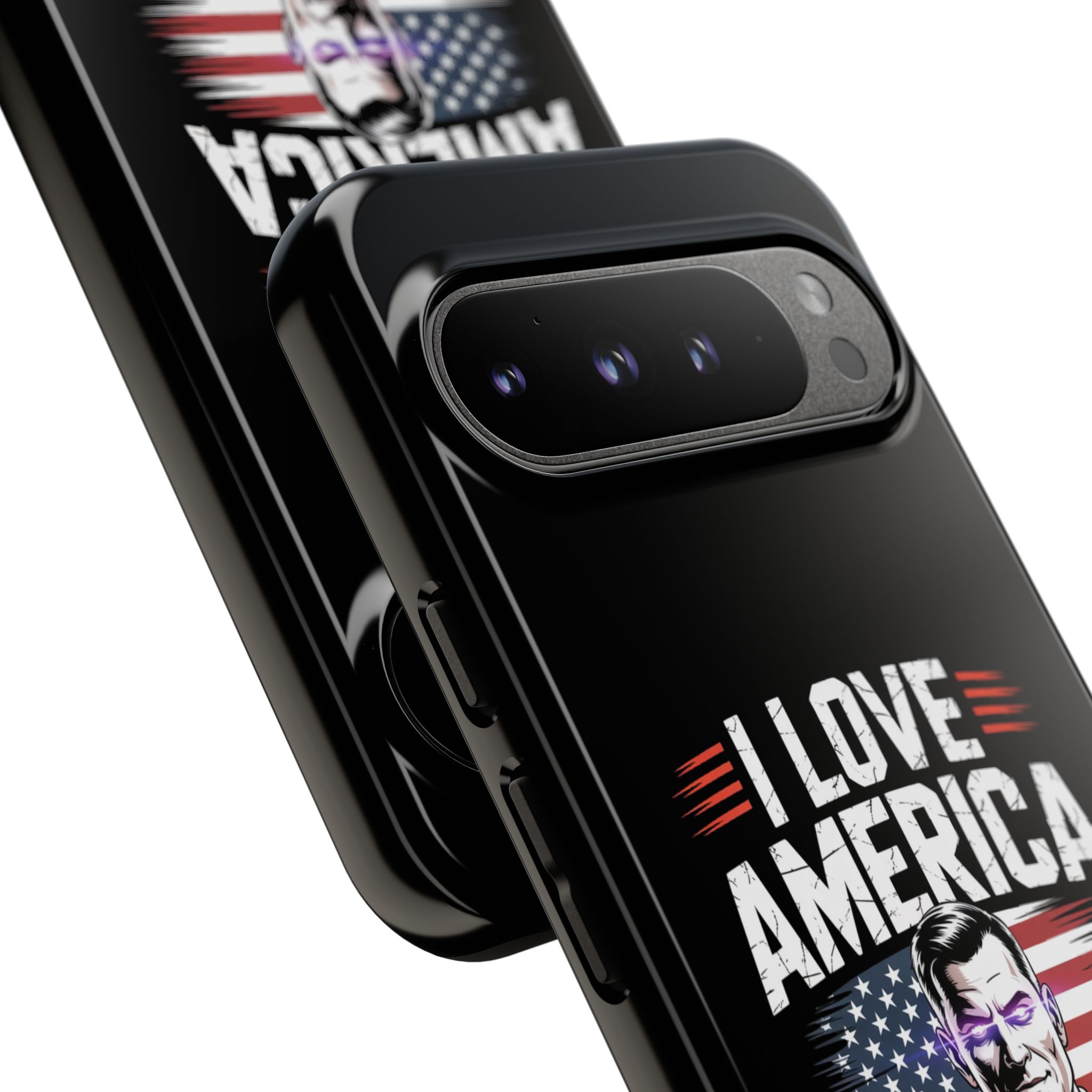 I Love America, Patriotic Phone Case, , Cute Gift for Her, July 4th Accessory, Heart Design, American Pride - Image 38