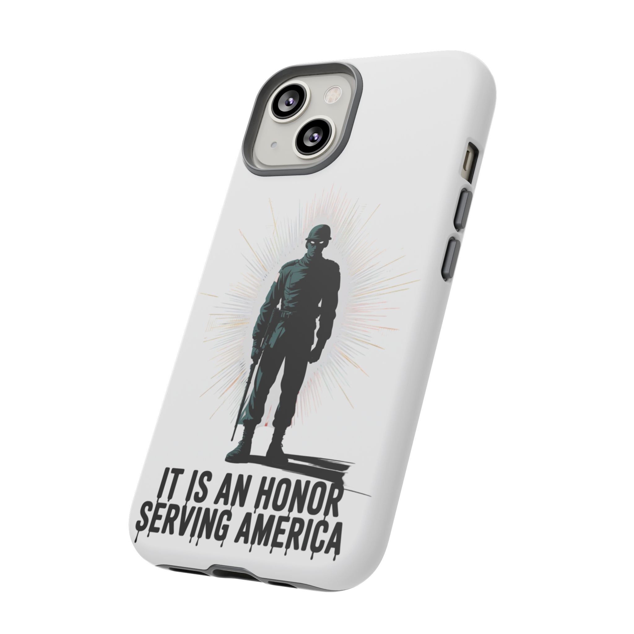 IT IS AN HONOR SERVING AMERICA: Phone Case, Tough Phone Cover for Military Supporters, Patriotic Gift, Veteran Appreciation, Soldier Tribute - Image 6