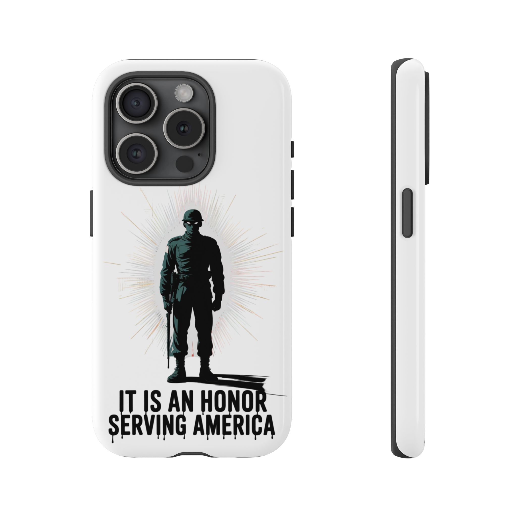 IT IS AN HONOR SERVING AMERICA: Phone Case, Tough Phone Cover for Military Supporters, Patriotic Gift, Veteran Appreciation, Soldier Tribute - Image 45