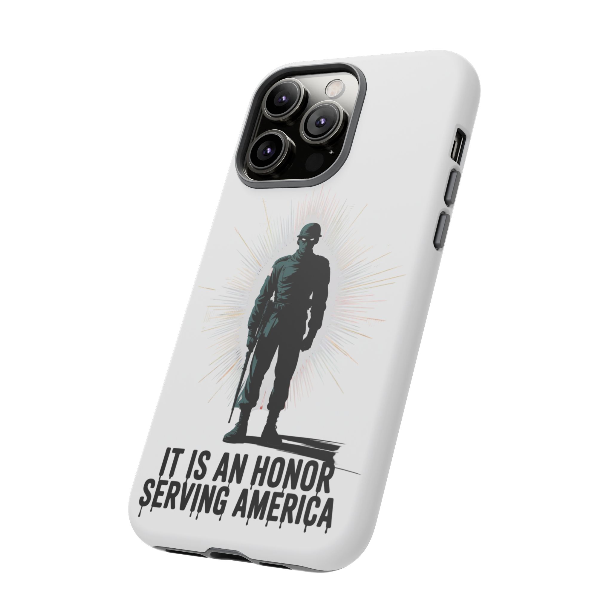 IT IS AN HONOR SERVING AMERICA: Phone Case, Tough Phone Cover for Military Supporters, Patriotic Gift, Veteran Appreciation, Soldier Tribute - Image 30