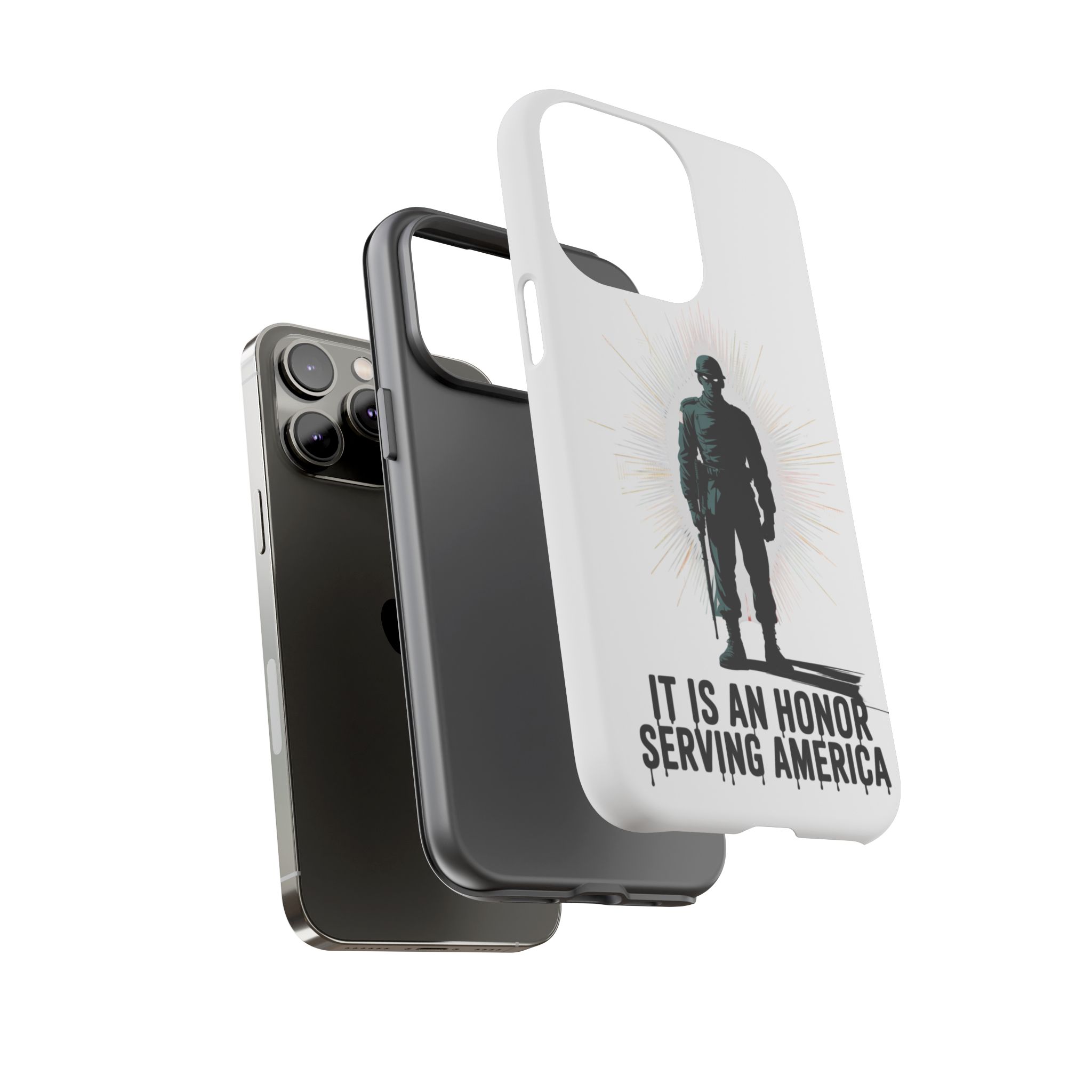 IT IS AN HONOR SERVING AMERICA: Phone Case, Tough Phone Cover for Military Supporters, Patriotic Gift, Veteran Appreciation, Soldier Tribute - Image 31