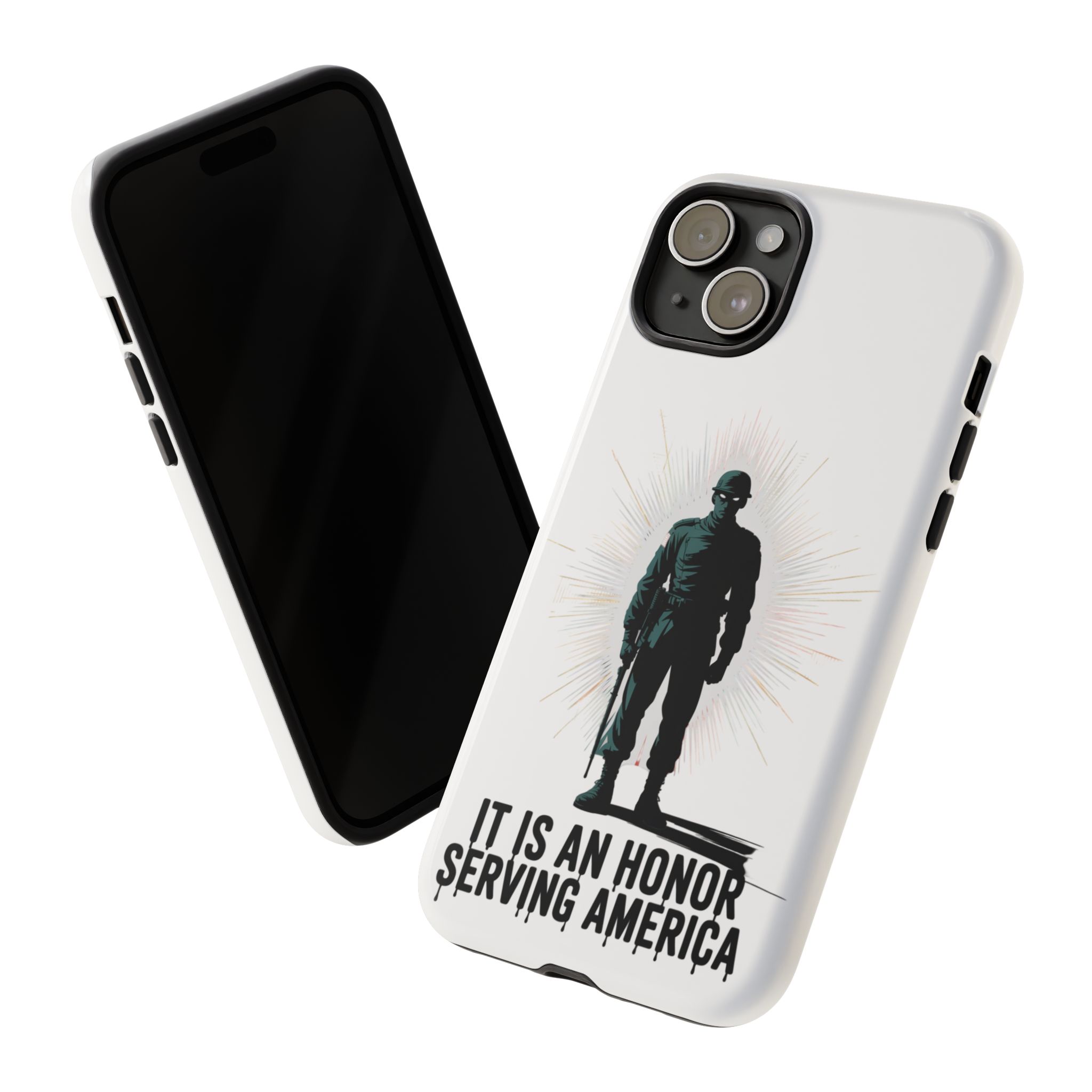 IT IS AN HONOR SERVING AMERICA: Phone Case, Tough Phone Cover for Military Supporters, Patriotic Gift, Veteran Appreciation, Soldier Tribute - Image 40