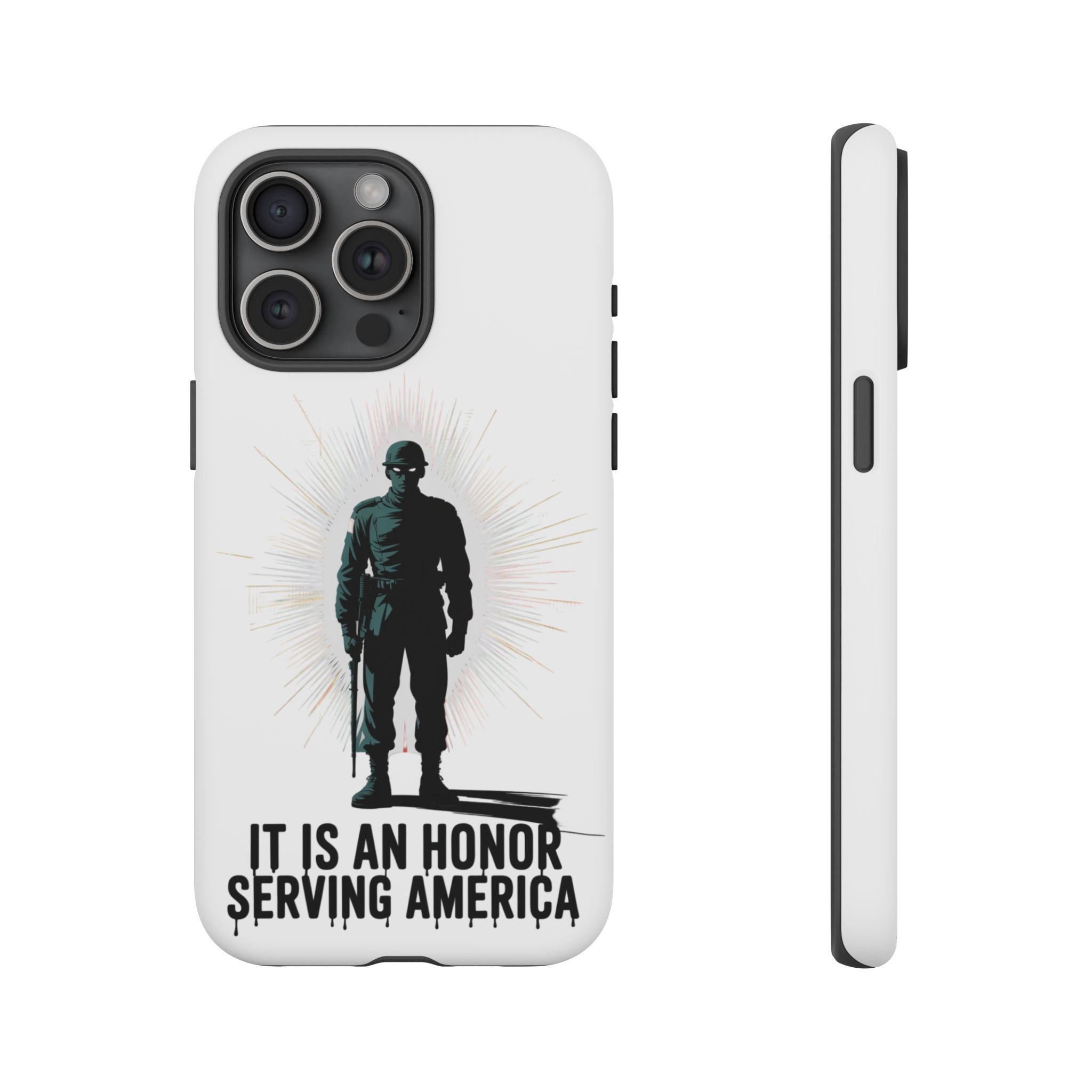 IT IS AN HONOR SERVING AMERICA: Phone Case, Tough Phone Cover for Military Supporters, Patriotic Gift, Veteran Appreciation, Soldier Tribute - Image 54