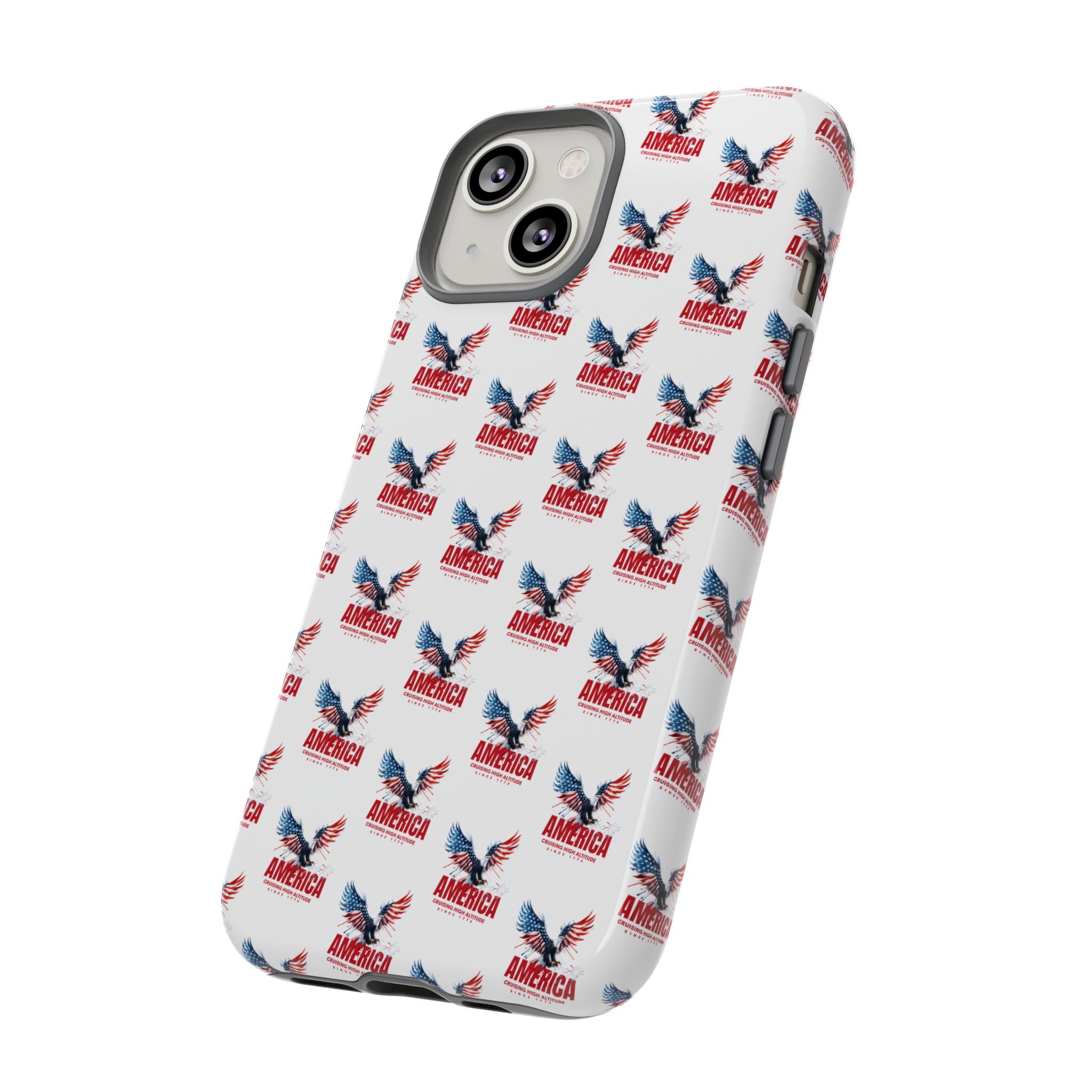 AMERICAN EAGLE PATTERN Phone Case, Tough Phone Cover for Military Supporters, Patriotic Gift, Veteran Appreciation, Soldier Tribute