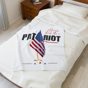 Patriotic Velveteen Plush Blanket | Cozy American Flag Throw for Home Decor, Independence Day Celebration, Gift for Patriots, Warm and [...]