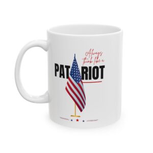 Patriotic Ceramic Mug - Perfect for Veterans, 4th of July, Memorial Day, Gifts, USA Pride