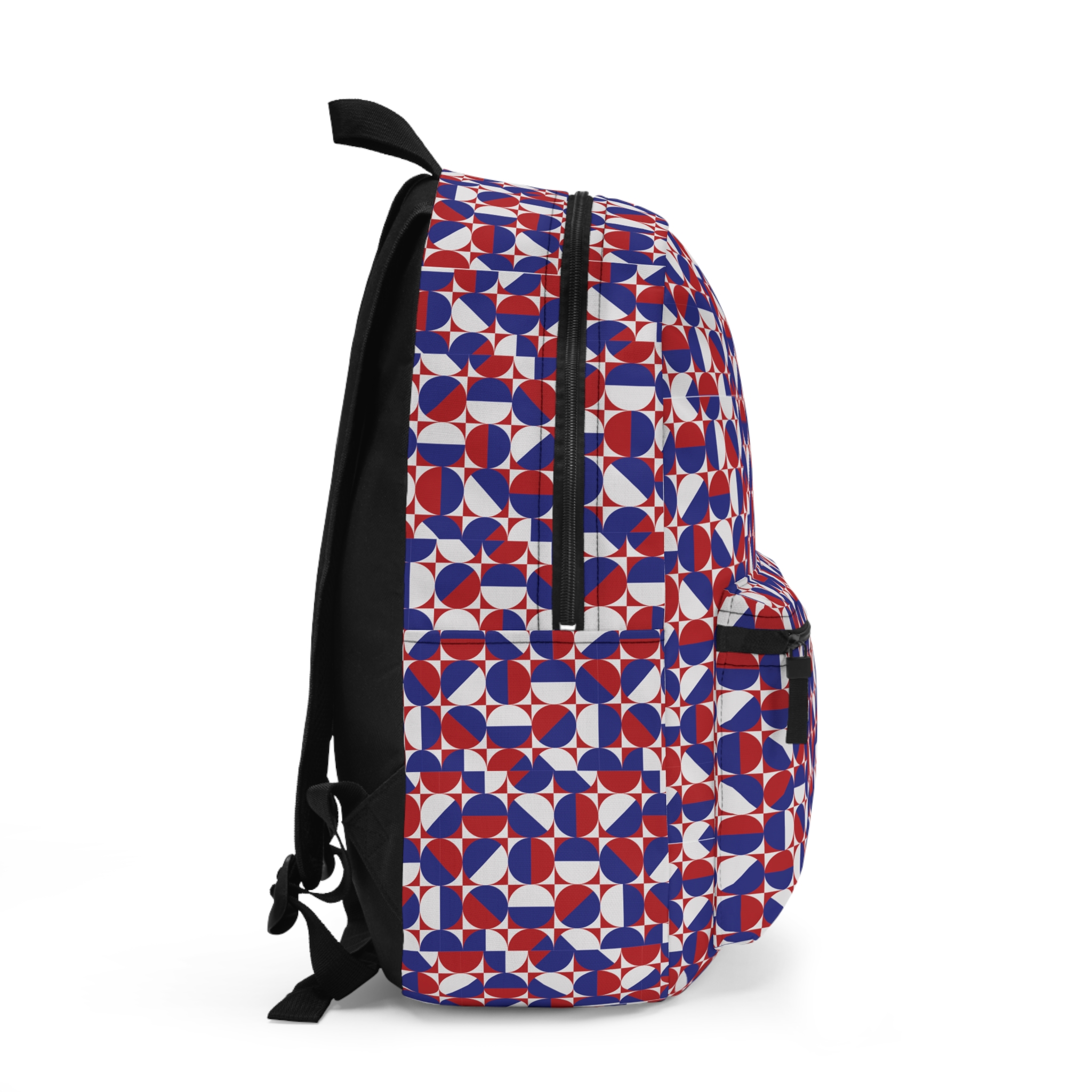 Vibrant Geometric Pattern Backpack, Stylish School Bag, Travel Companion, Trendy Bookbag, Unique Gift for Students, Summer Adventure