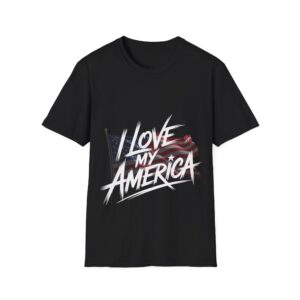 I LOVE MY AMERICA T-Shirt - I Love My America, Casual Wear, Independence Day Gift, Summer Adventure Tee, American Pride