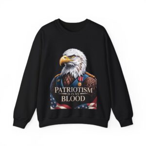 Patriotic Eagle Sweatshirt, Unisex Crewneck with Eagle Design, Perfect for Veterans Day, 4th of July, Gift for Patriot, Comfortable Wear