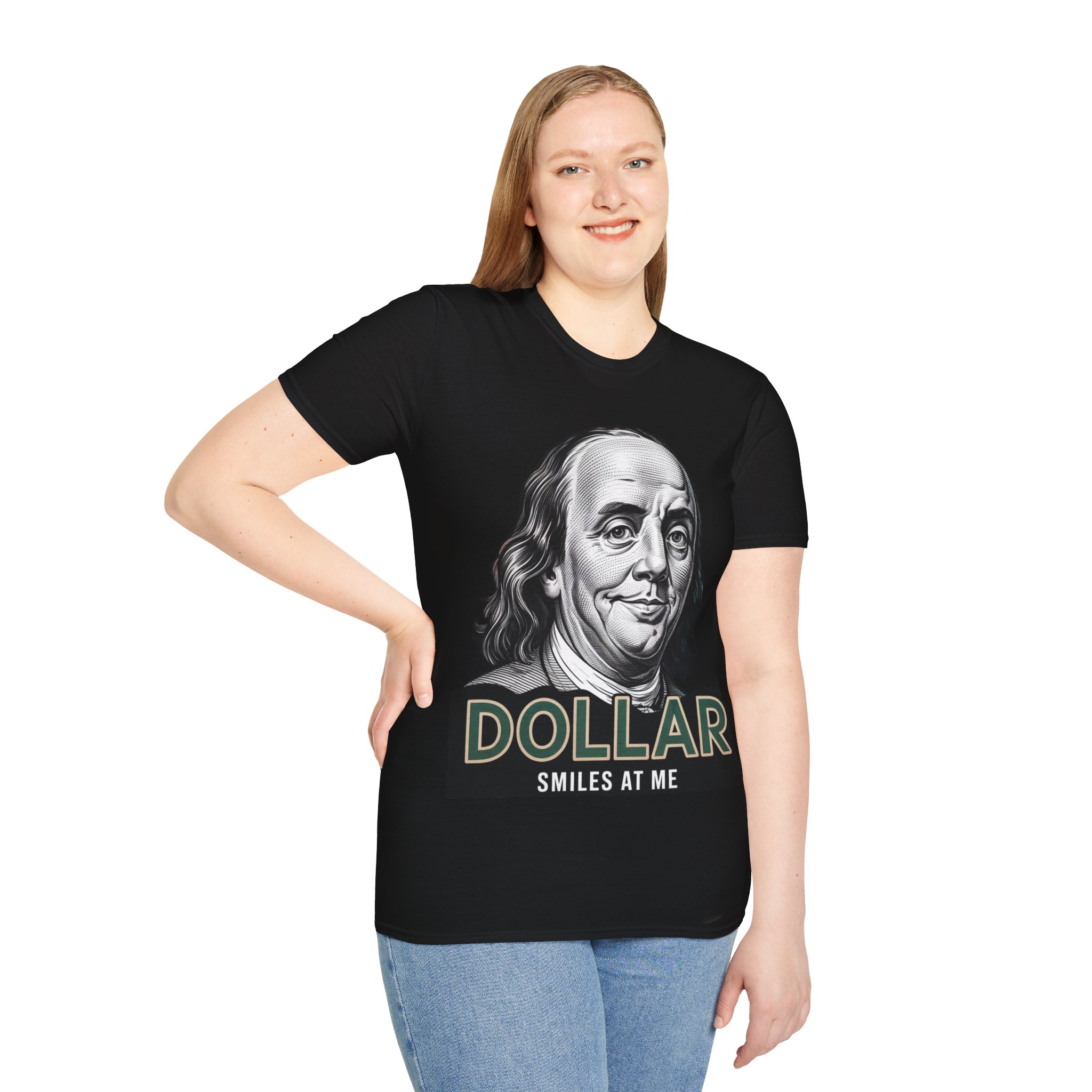 DOLLAR SMILES AT ME T-Shirt - I Love My America, Casual Wear, Independence Day Gift, Summer Adventure Tee, American Pride