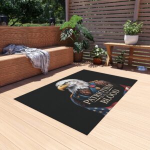 Patriotic Eagle Outdoor Rug | Home Decor, Patio Mat, Independence Day, BBQ Parties, Yard Decoration