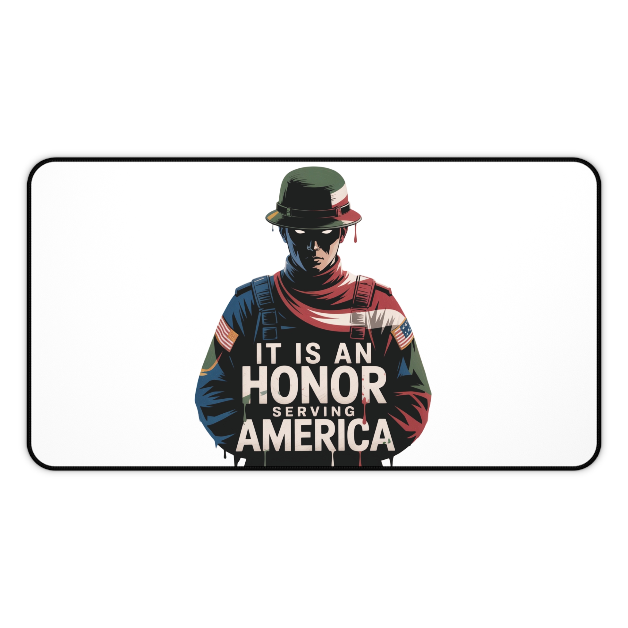 18403019989037516488_2048.jpeg Honor Serving America Desk Mat, Military Desk Decor, Patriotic Office Accessories, Veteran Gift, Gaming Mouse Pad - Image 6