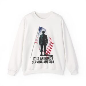 Honoring Veterans Crewneck Sweatshirt, Comfortable Military Tribute Apparel, Perfect for Veterans Day, Casual Wear, Gift for Patriotic [...]