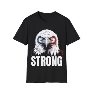 AMERICA STRONG EAGLE T-Shirt - For all strong Americans, Casual Wear, Independence Day Gift, Summer Adventure Tee, American Pride