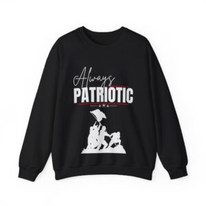 Patriotic Unisex Crewneck Sweatshirt | Cozy Gift for Veterans, Fourth of July, Casual Wear, Independence Day, Comfortable Apparel