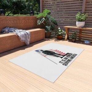 Patriotic Outdoor Rug - Military Tribute, Perfect for Veterans Day, Memorial Day Decor, Porch Mat, Outdoor Area Rug